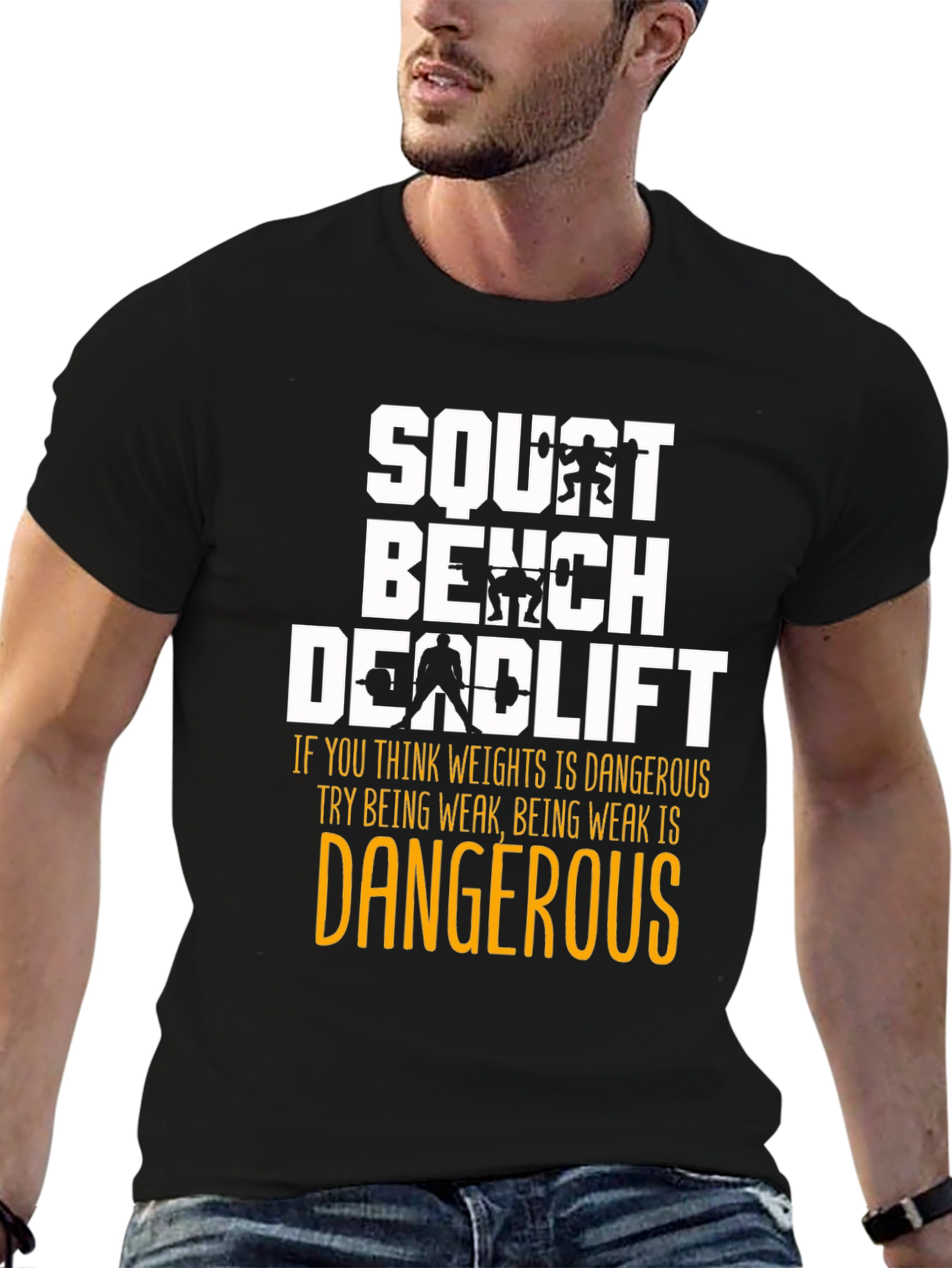 Squat Bench Deadlift Weightlifting T-Shirt - 6