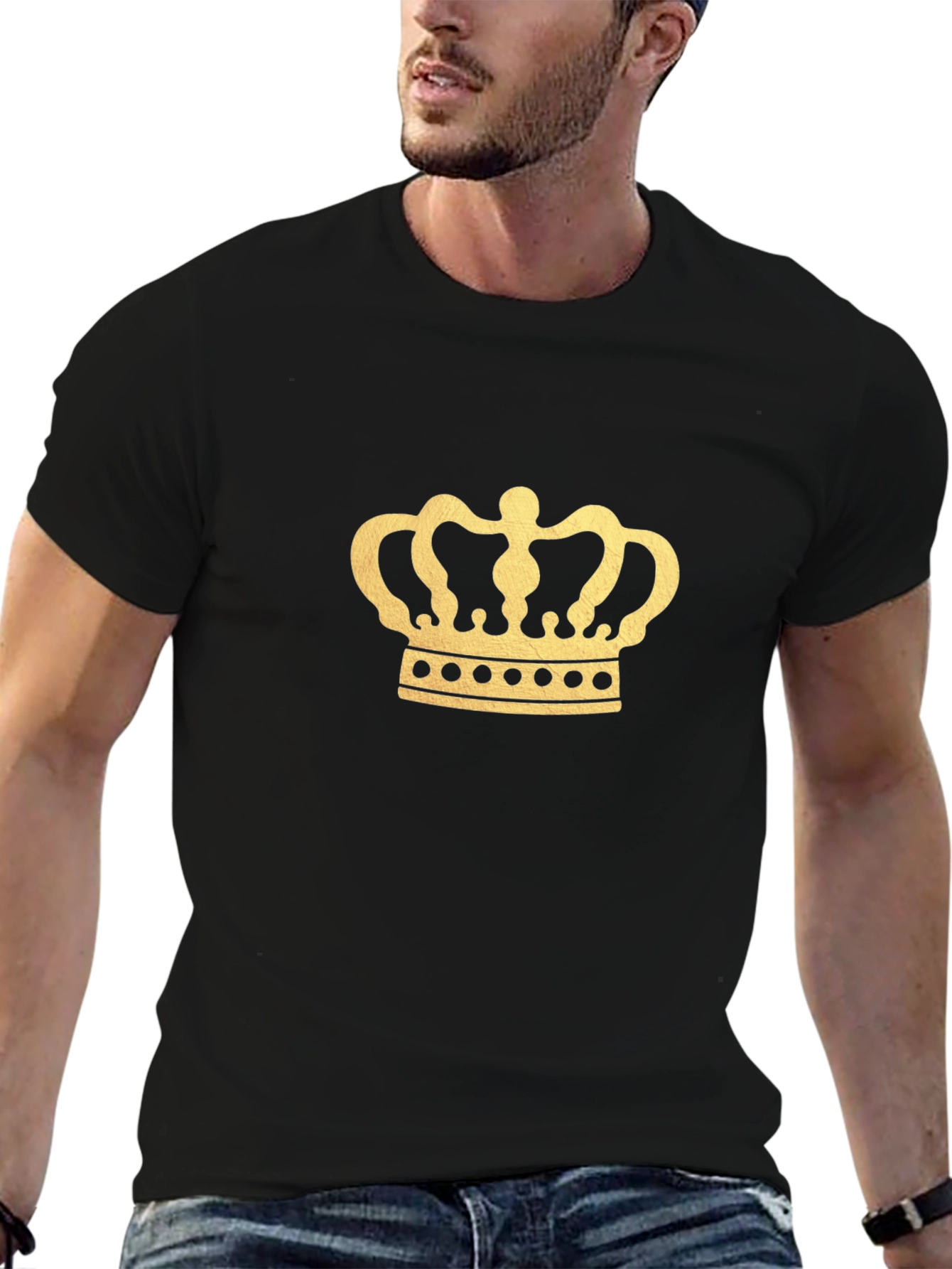 Black Crown Graphic Tee - Black view 6