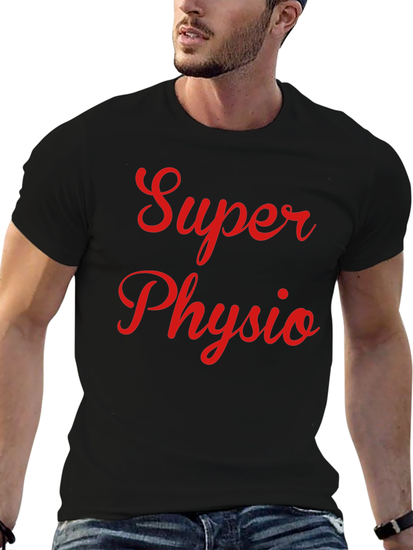 Super Physio T-Shirt - Black Cotton - 6