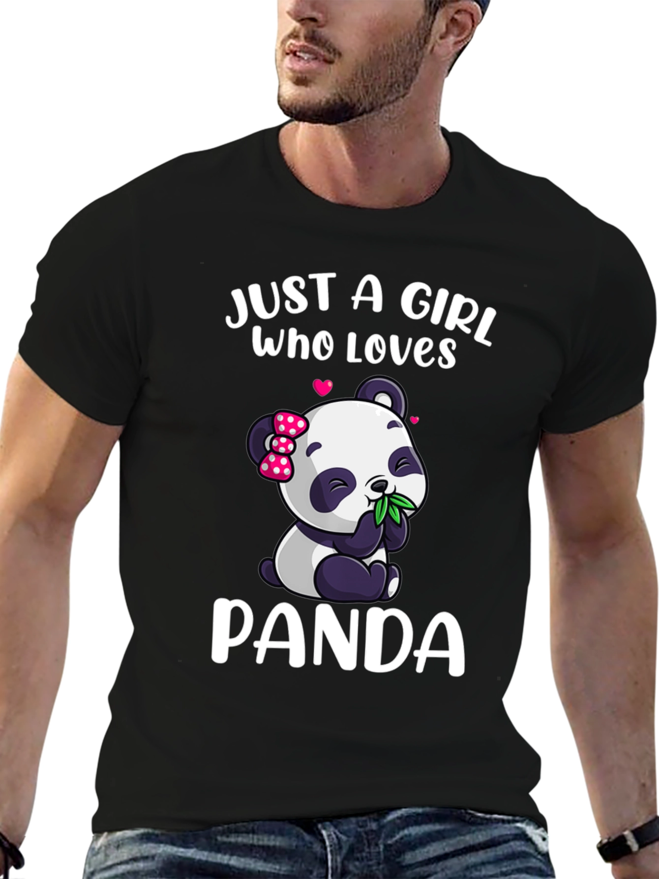 Black Girl's Panda Lover T-Shirt view 6