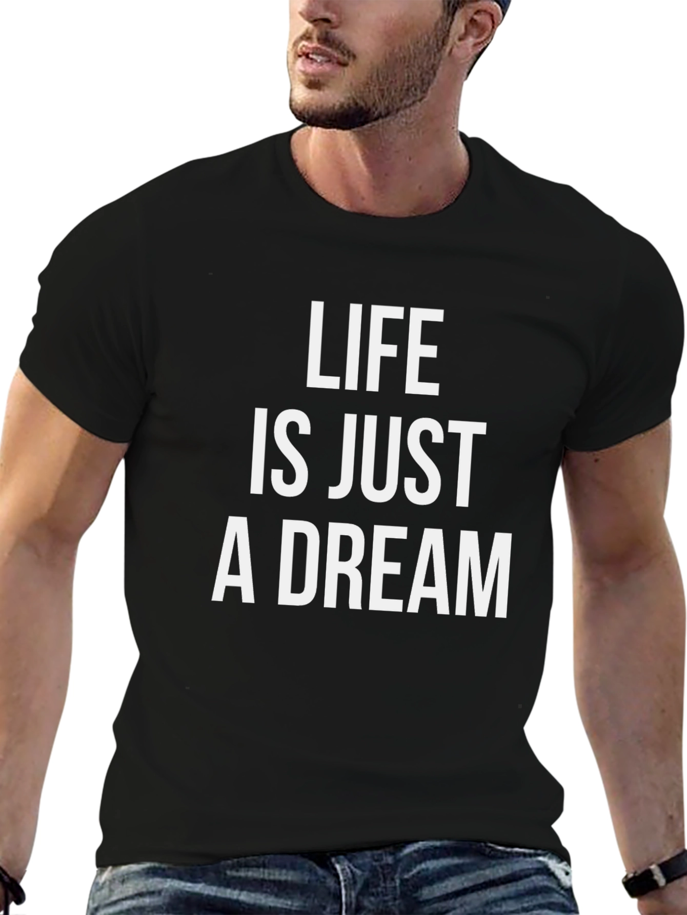 Black Life is Just a Dream Graphic T-Shirt view 6