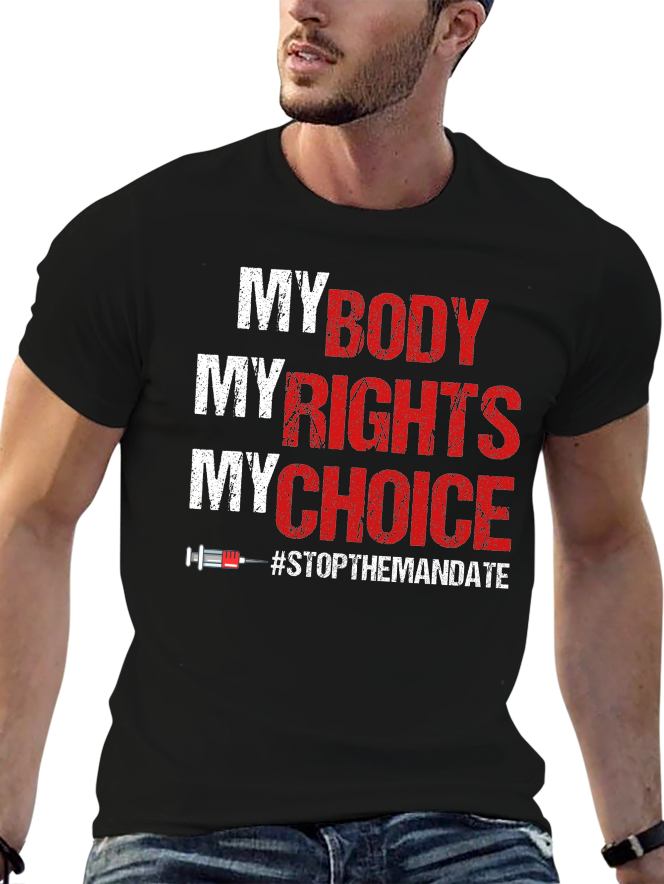 Black My Body My Rights T-Shirt view 6