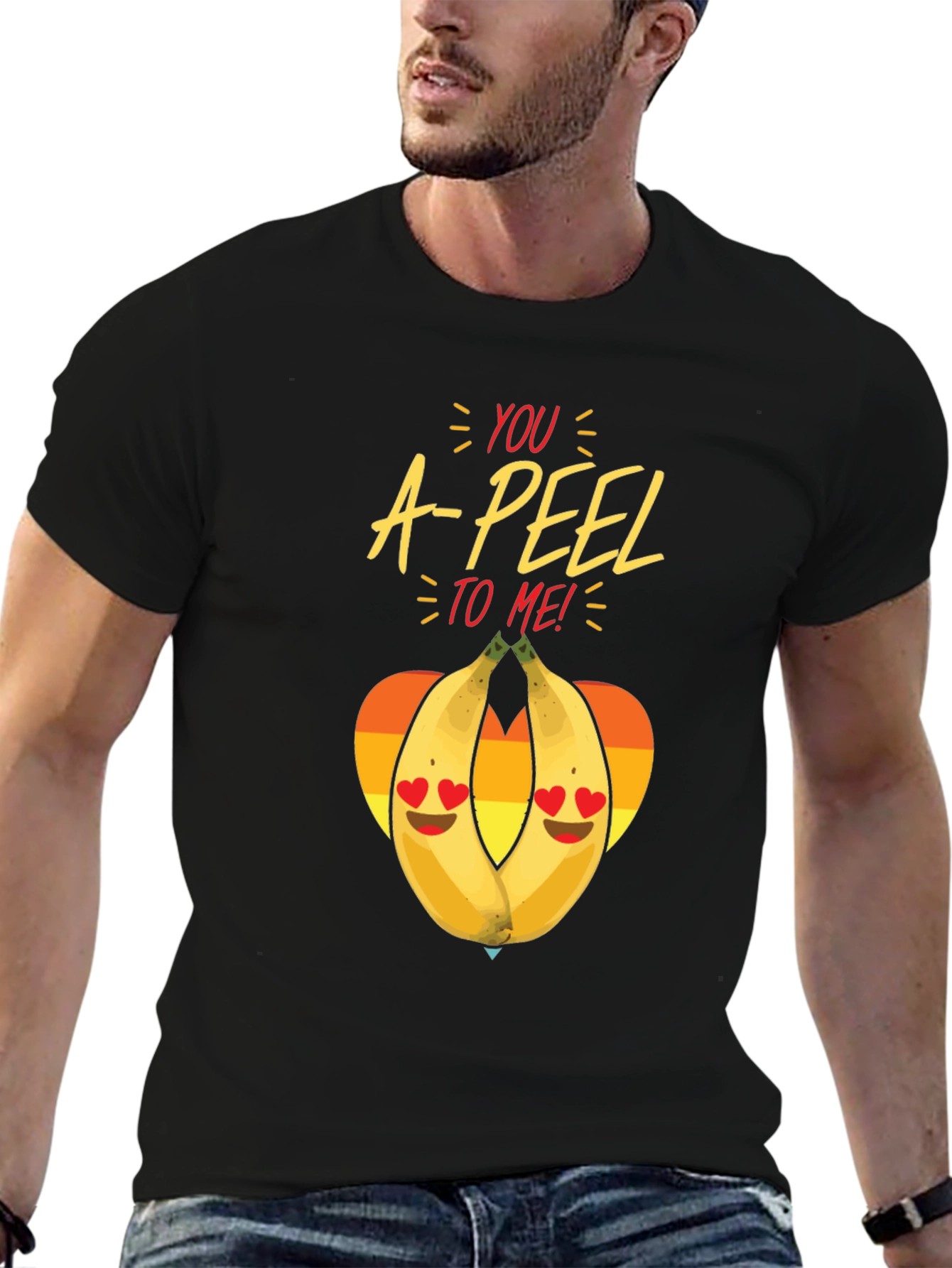 Black You A-PEEL to Me! Graphic T-Shirt view 6