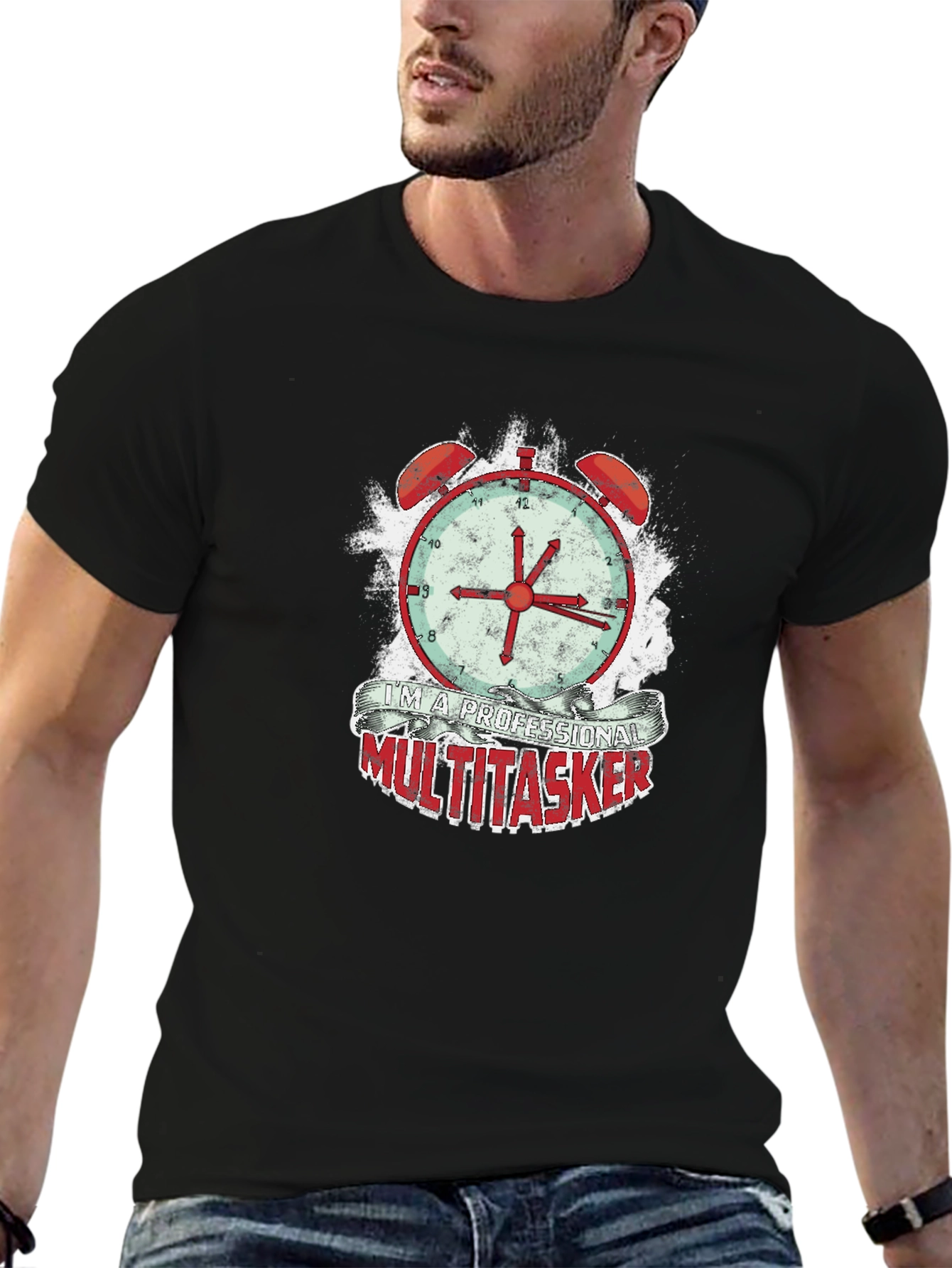Black Professional Multitasker Graphic Tee view 6