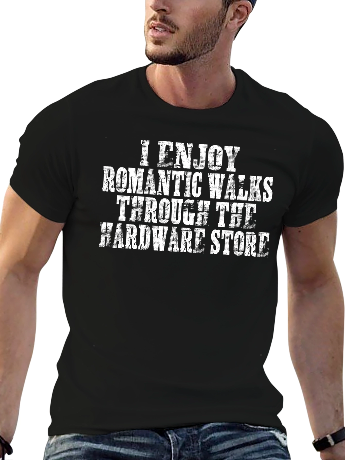 Black Funny "Hardware Store" Graphic T-Shirt view 6