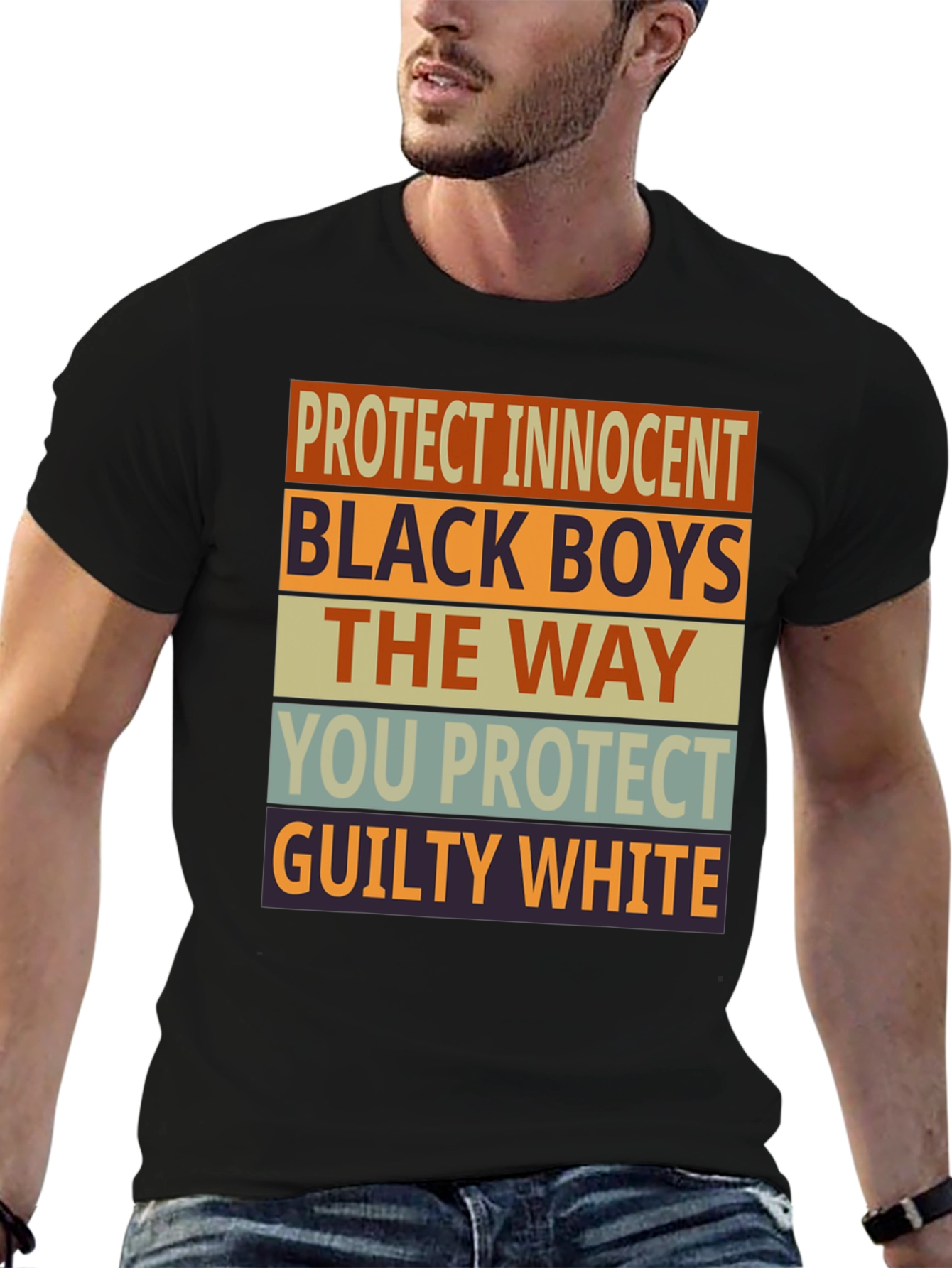 Black Protect Innocent Black Boys Graphic Tee view 6