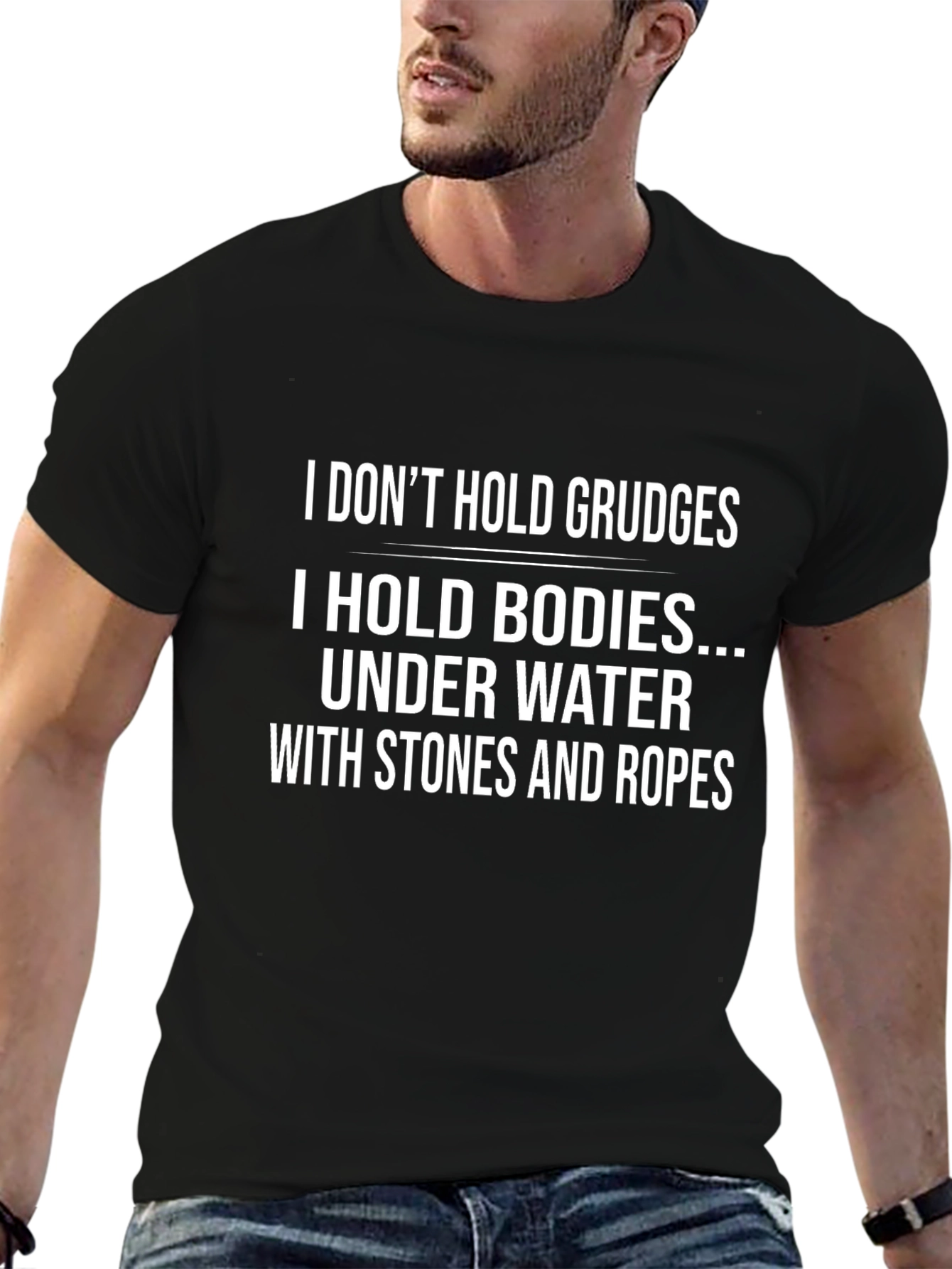 Black I Don't Hold Grudges T-Shirt Funny Sarcastic view 6
