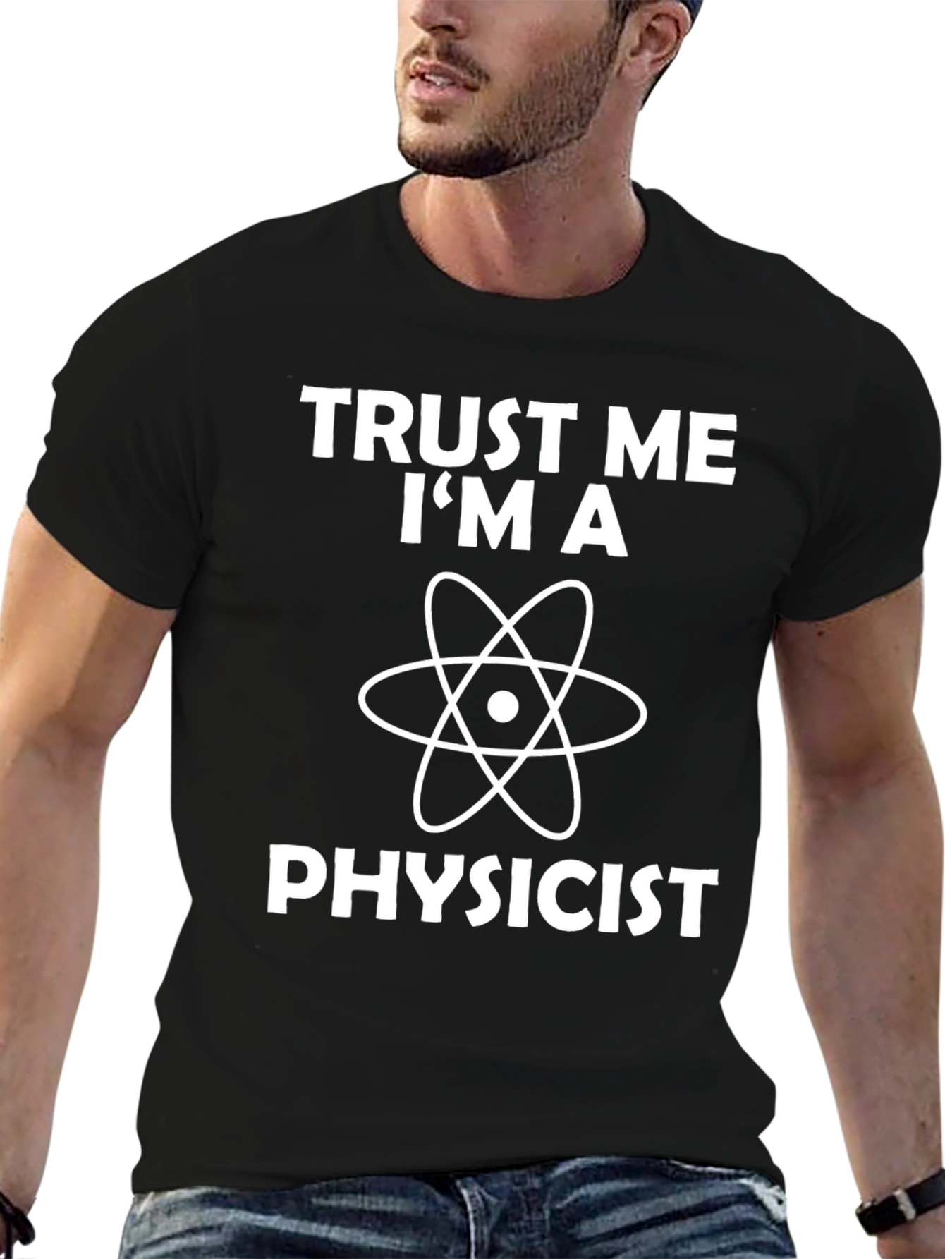 Black Trust Me I'm A Physicist T-Shirt - Science Humor view 6