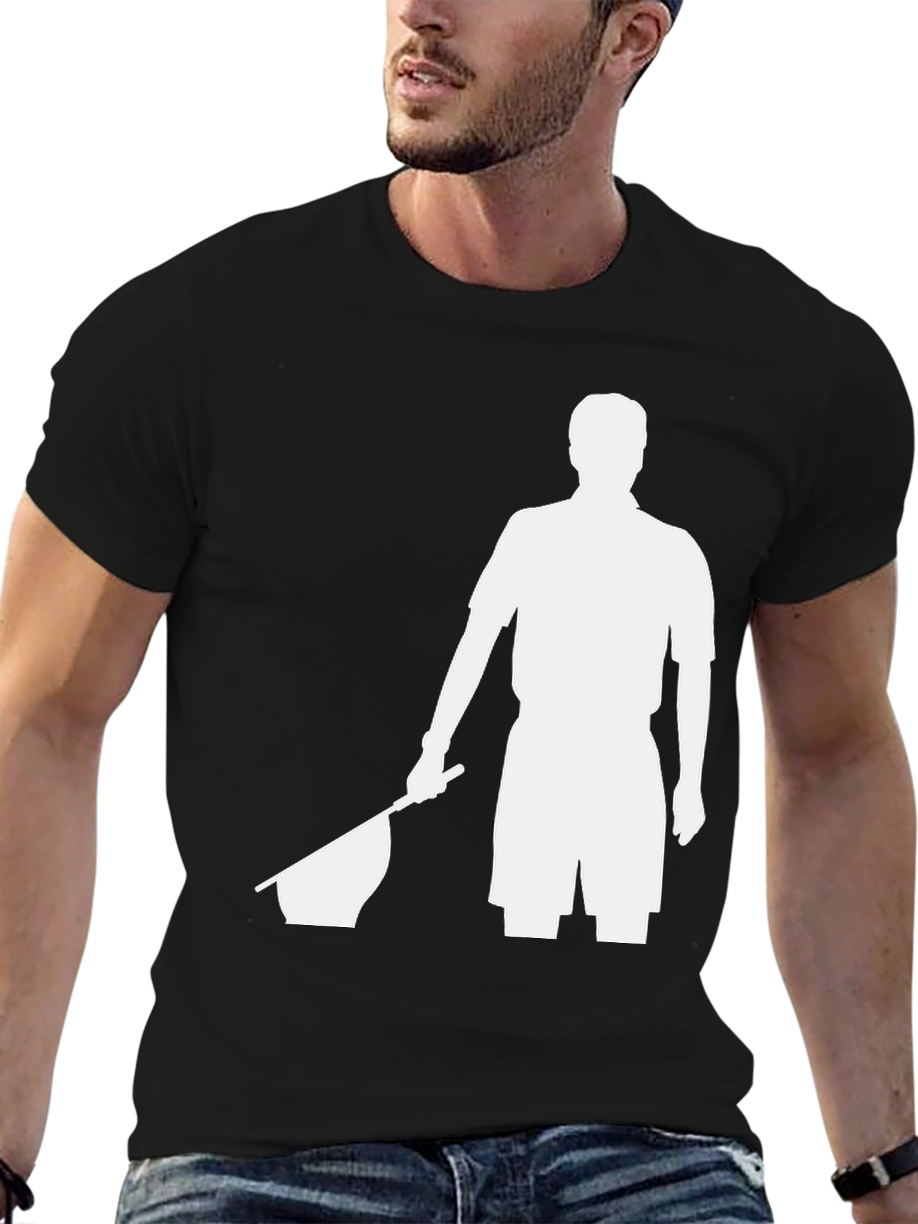 Black Referee T-Shirt - Black Graphic Tee view 6