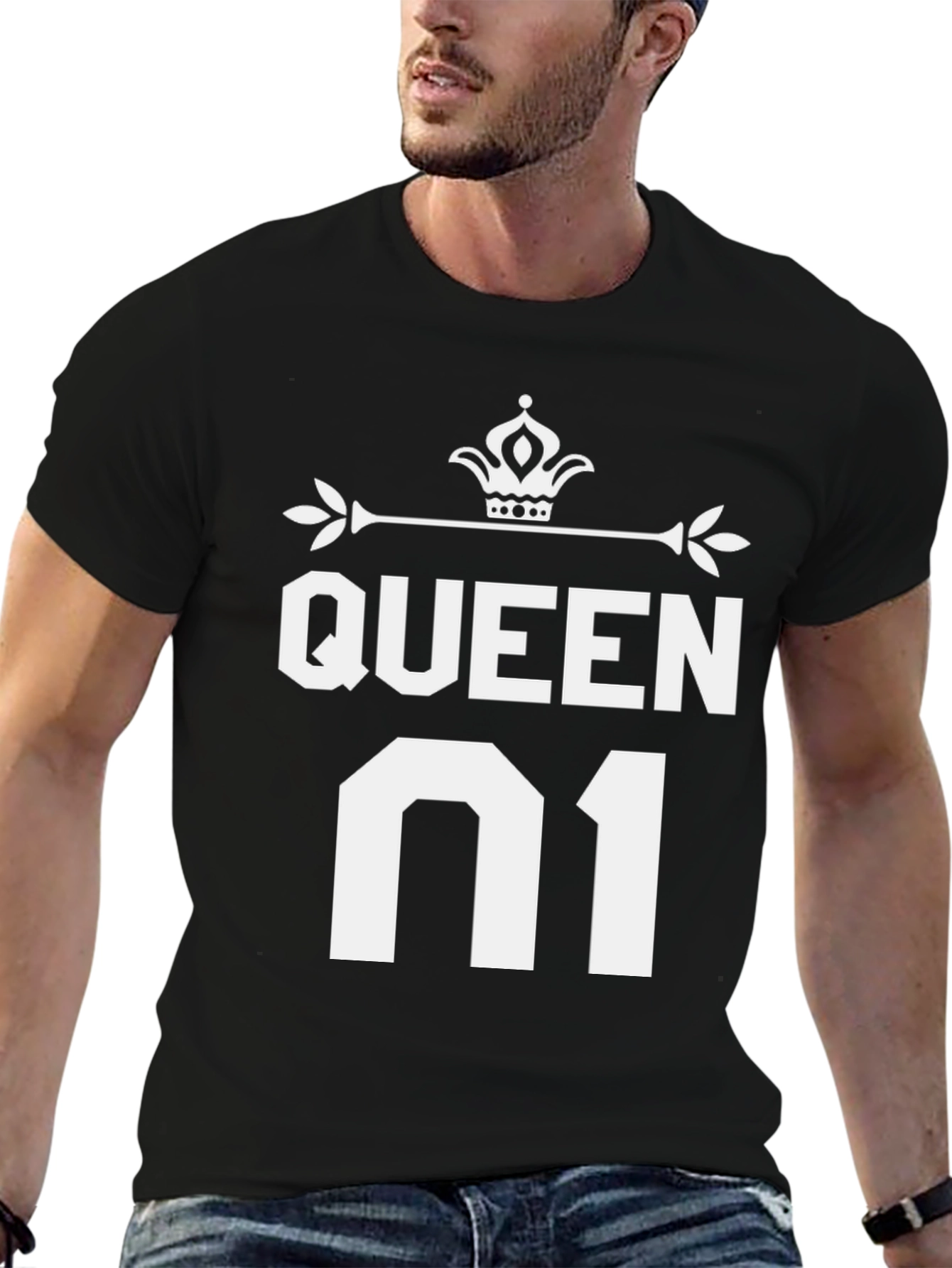 Black Queen N1 T-Shirt - Graphic Tee - Gift view 6