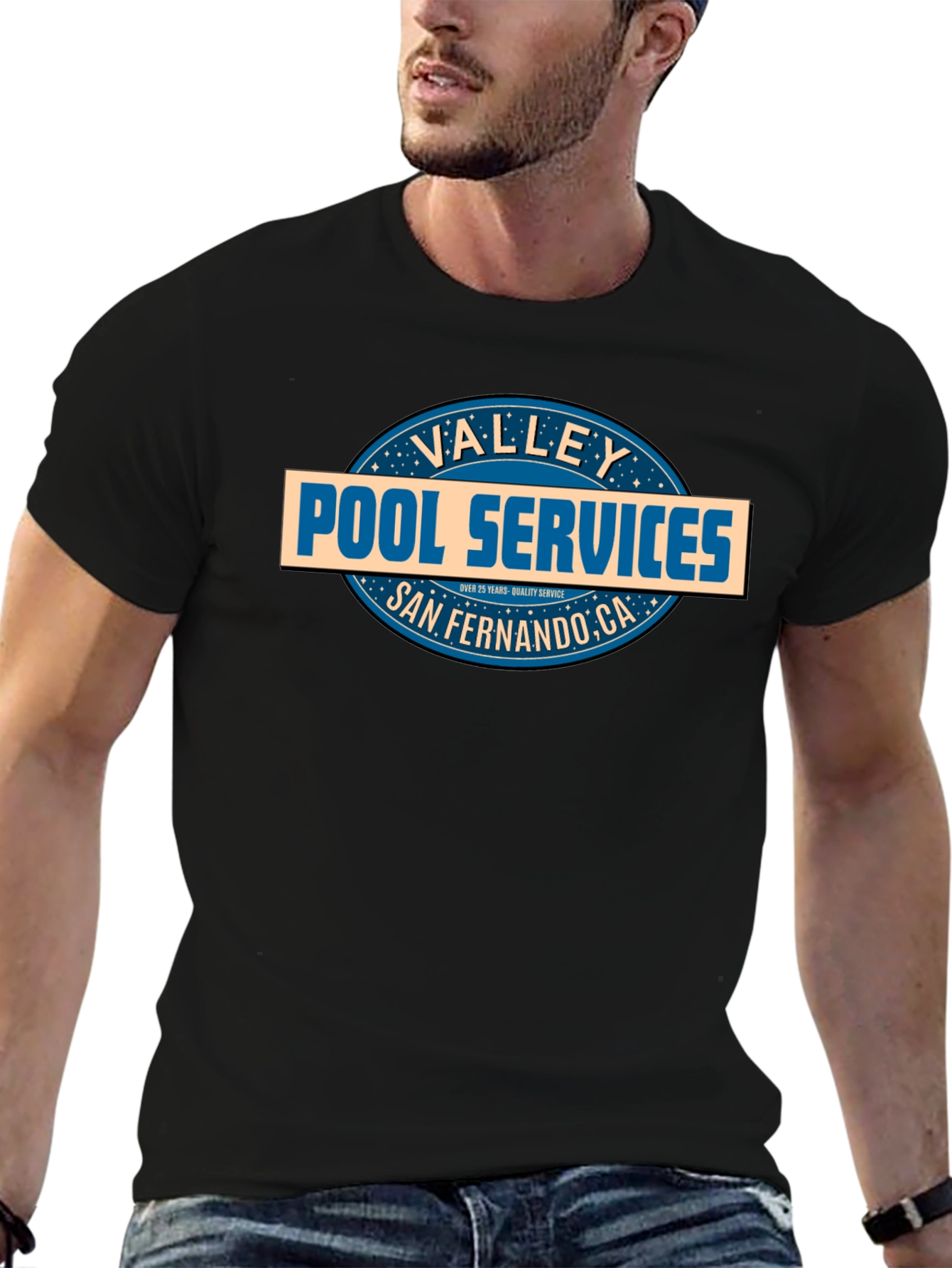 Black Valley Pool Services T-Shirt - San Fernando, CA view 6