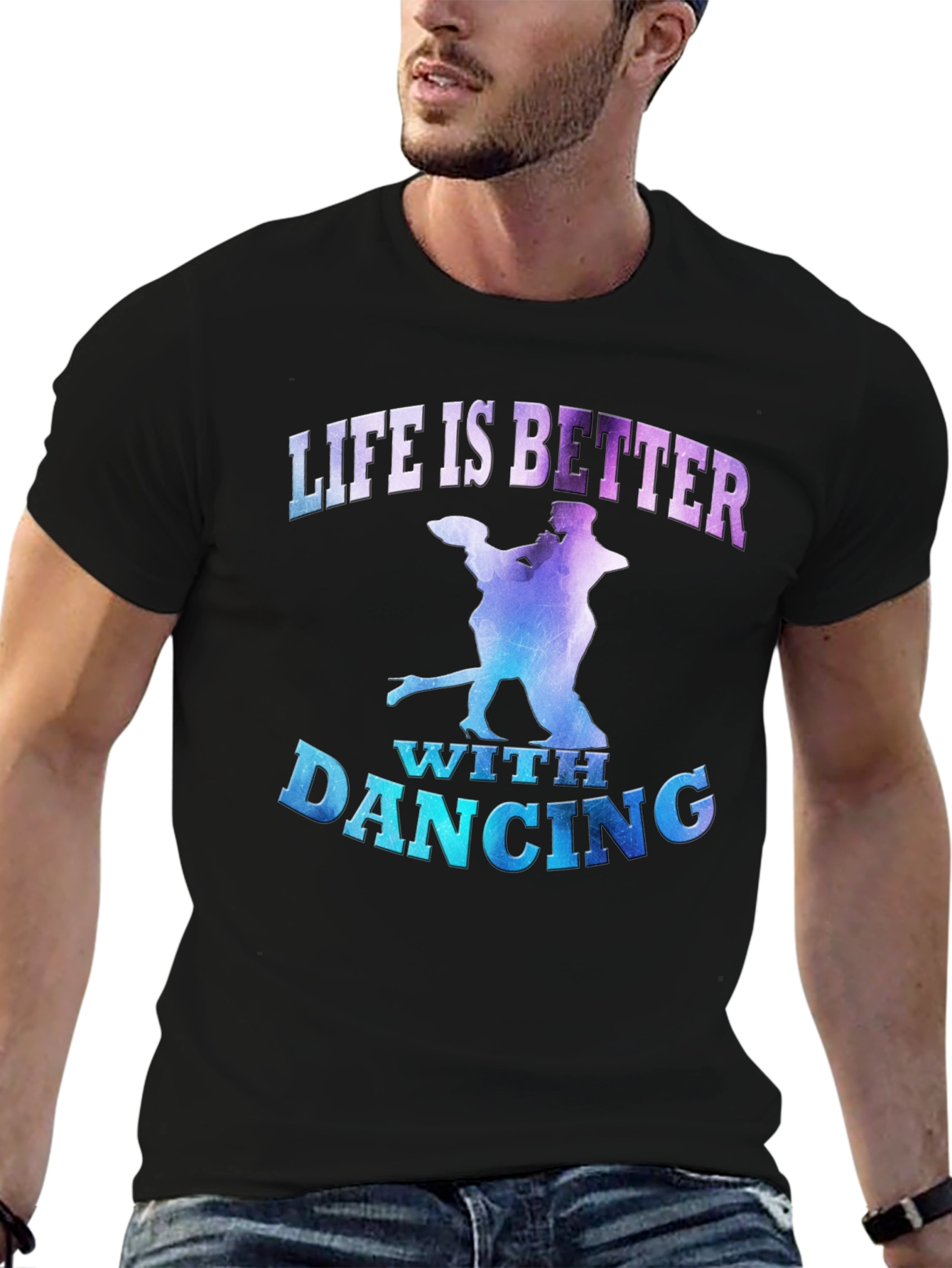 Black Life is Better with Dancing Graphic Tee view 6