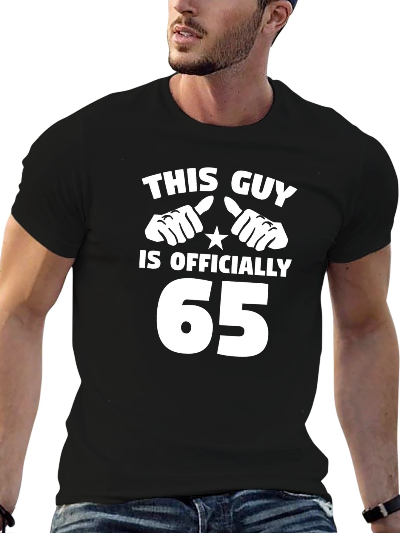 Black Funny 65th Birthday T-Shirt view 6