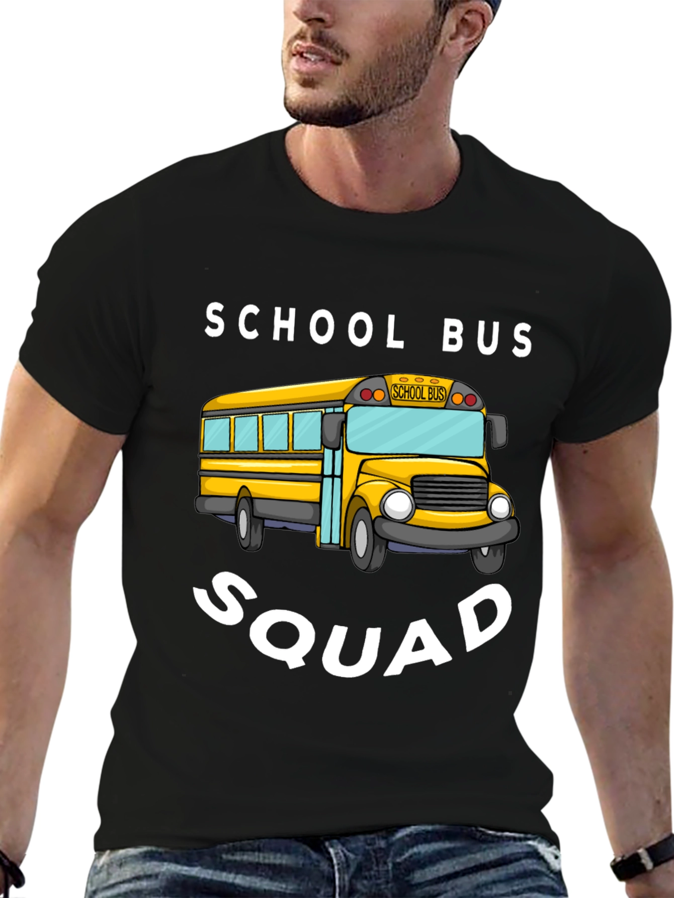 Black School Bus Squad T-Shirt view 6