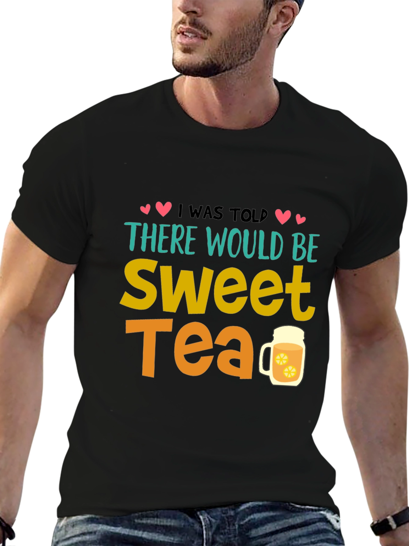 Black Sweet Tea Graphic T-Shirt view 6