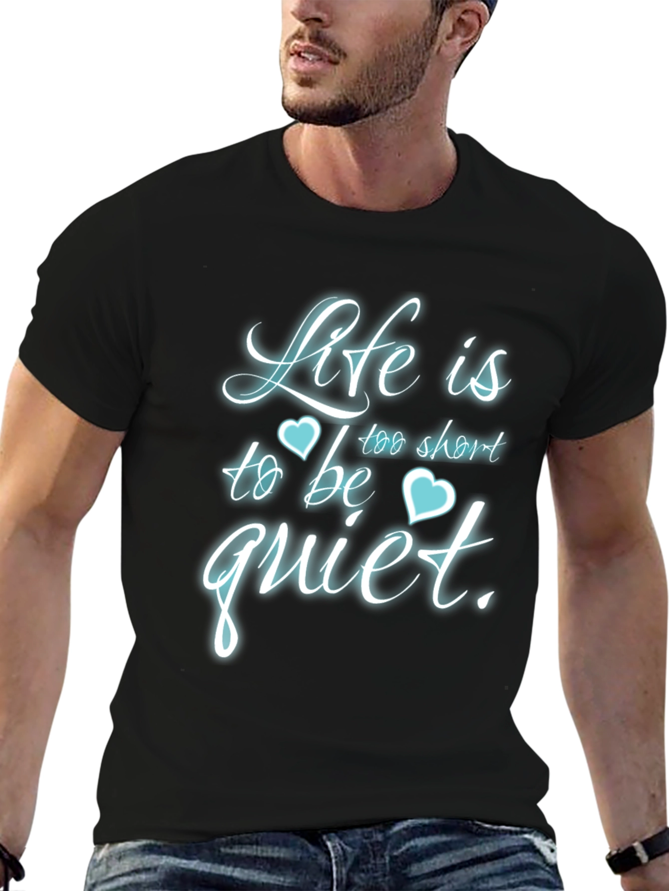 Black Life is Too Short to Be Quiet T-Shirt view 6