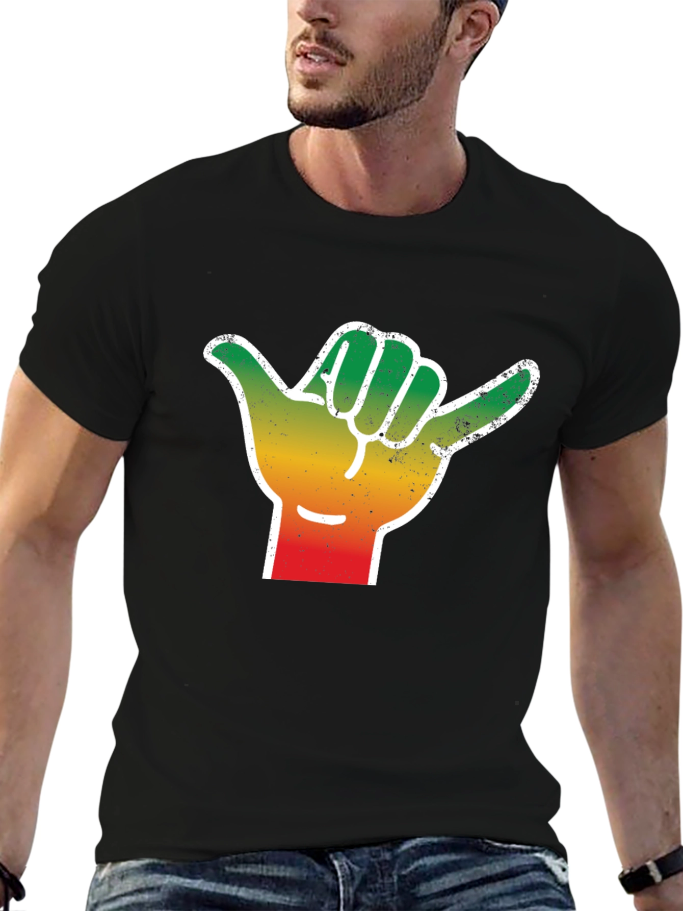 Hang Loose Graphic Tee - Shaka Hand T-Shirt - 6