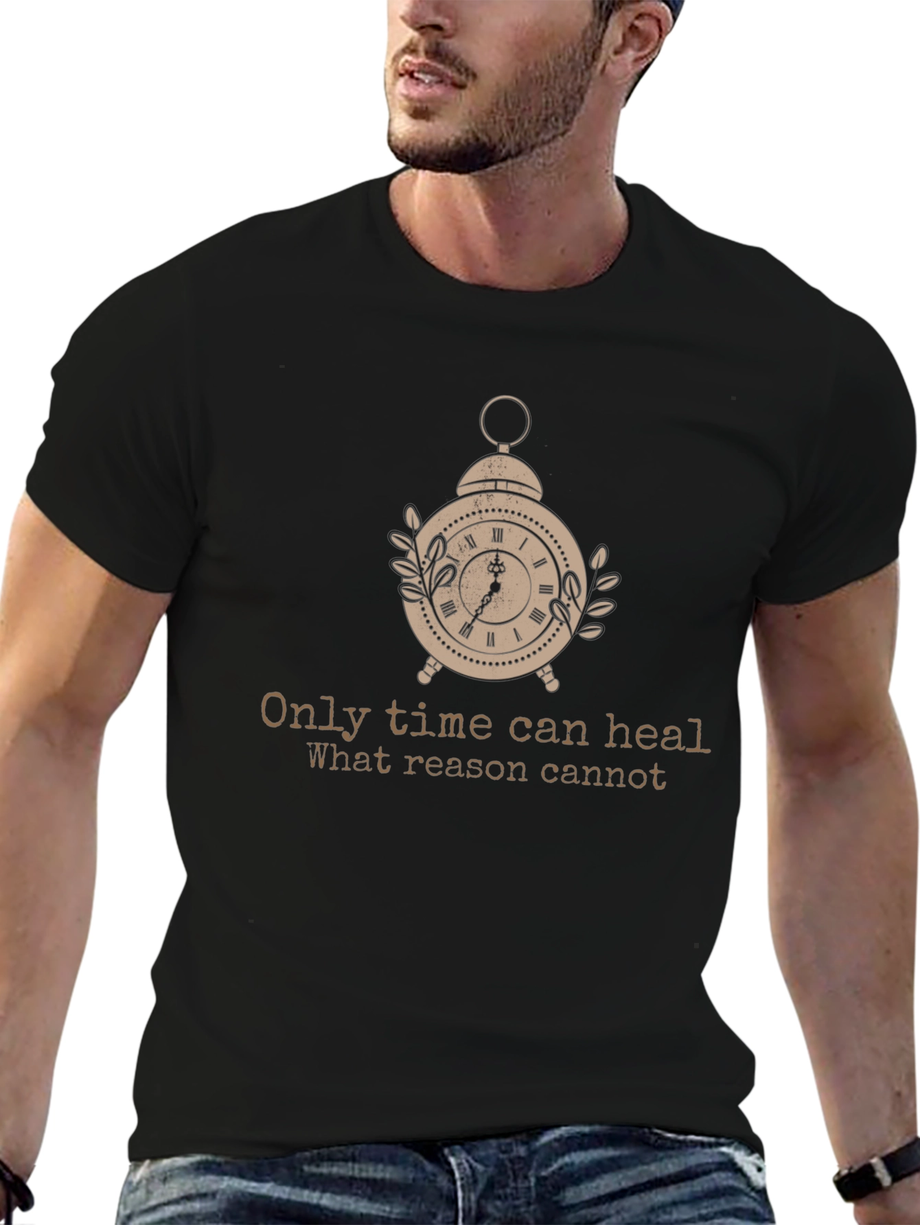 Time Heals Tee - Stylish Graphic Print T-Shirt - 6