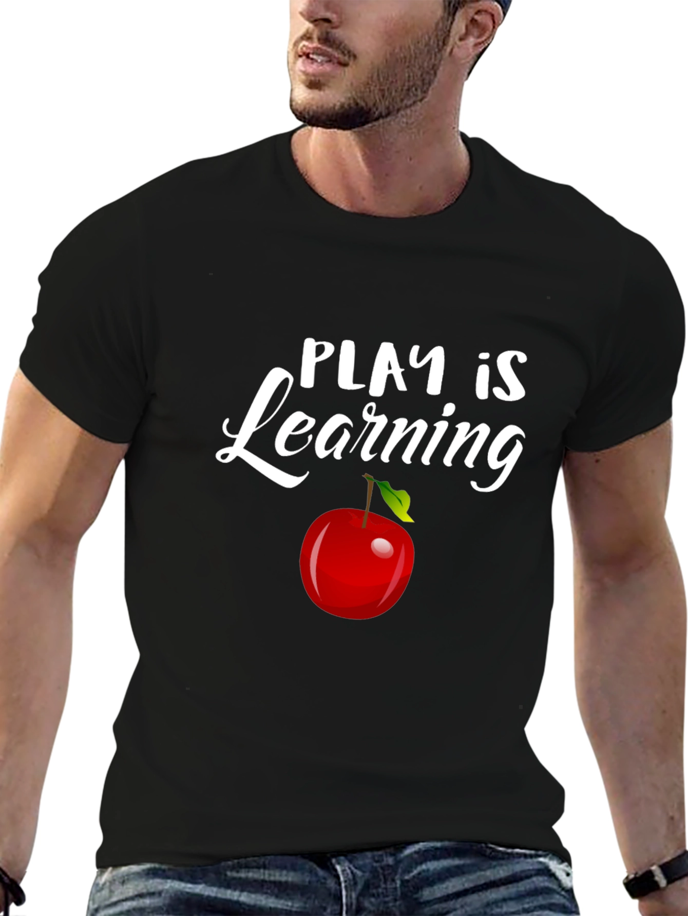 Black Play is Learning T-Shirt - Fun Educational Tee view 6