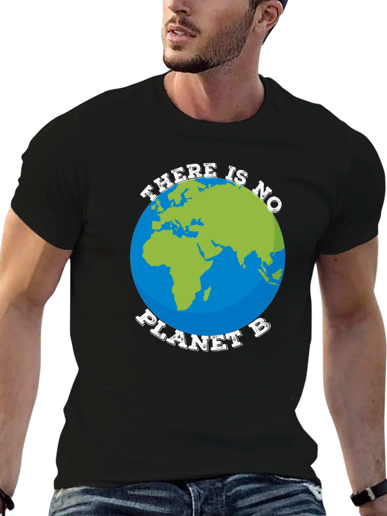Black There is No Planet B Graphic Tee view 6
