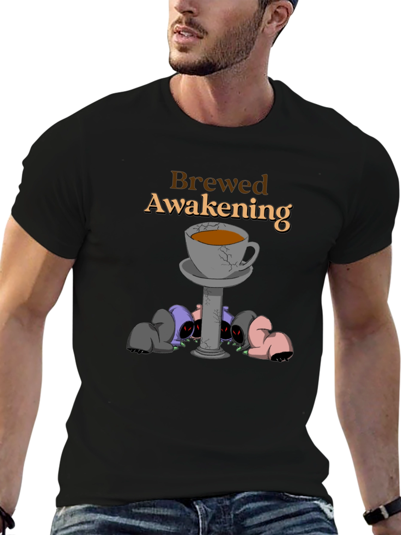 Black Brewed Awakening Graphic Tee view 6