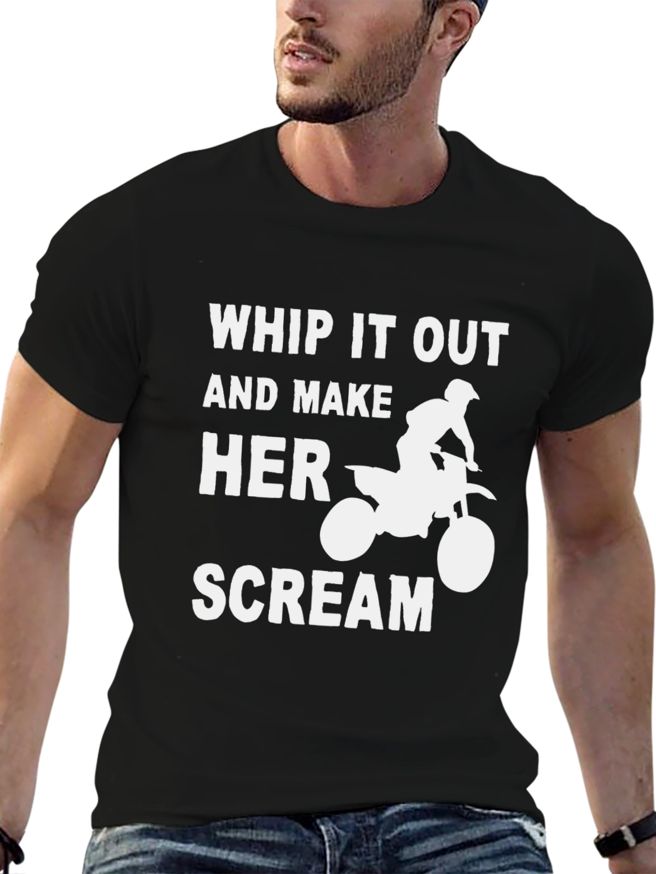 Whip It Out Dirt Bike Graphic T-Shirt - 6
