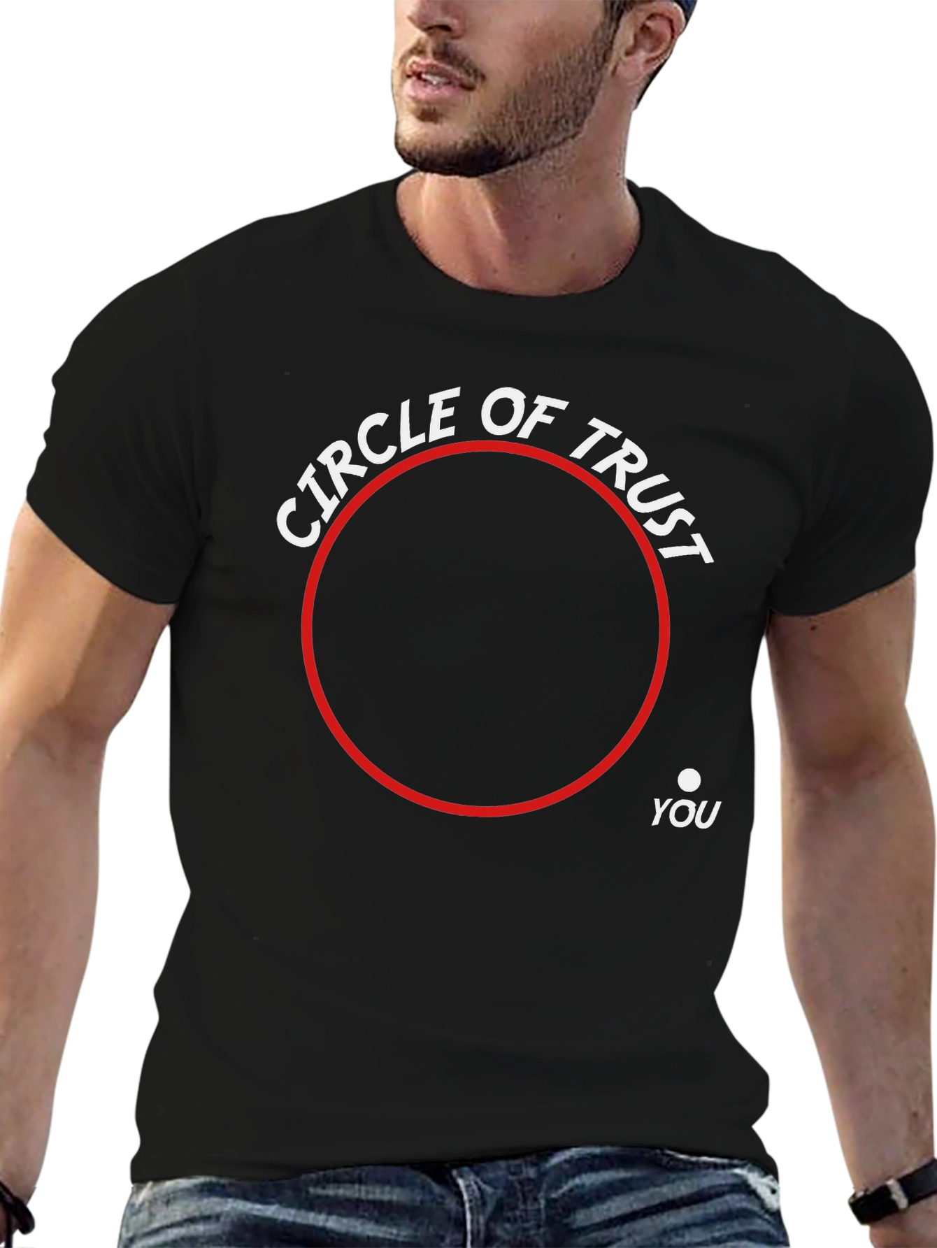 Black Circle of Trust Graphic Tee - You're Outside! view 6