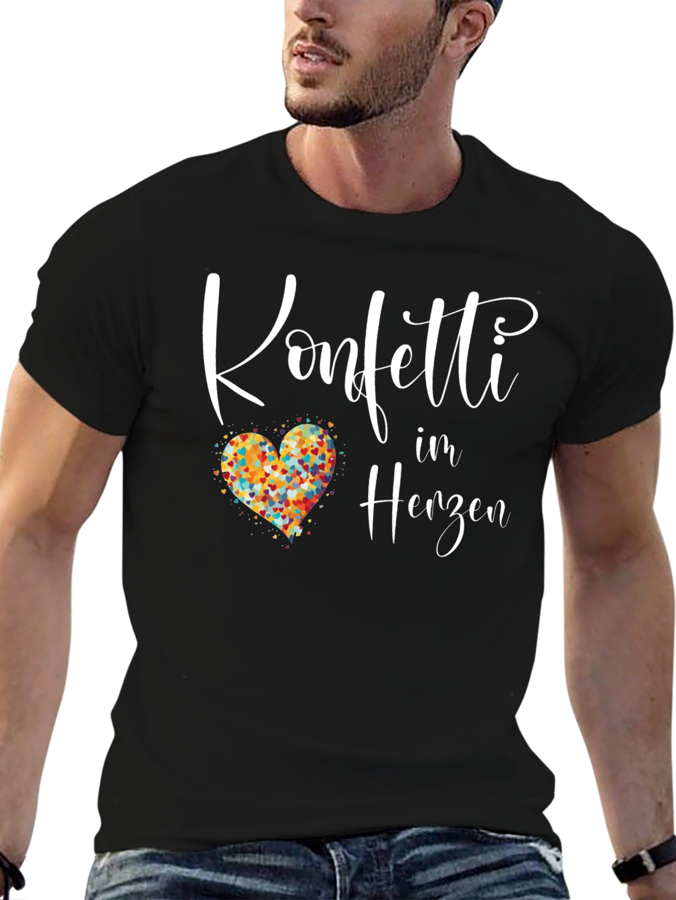 Black Konfetti im Herzen Black T-Shirt view 6