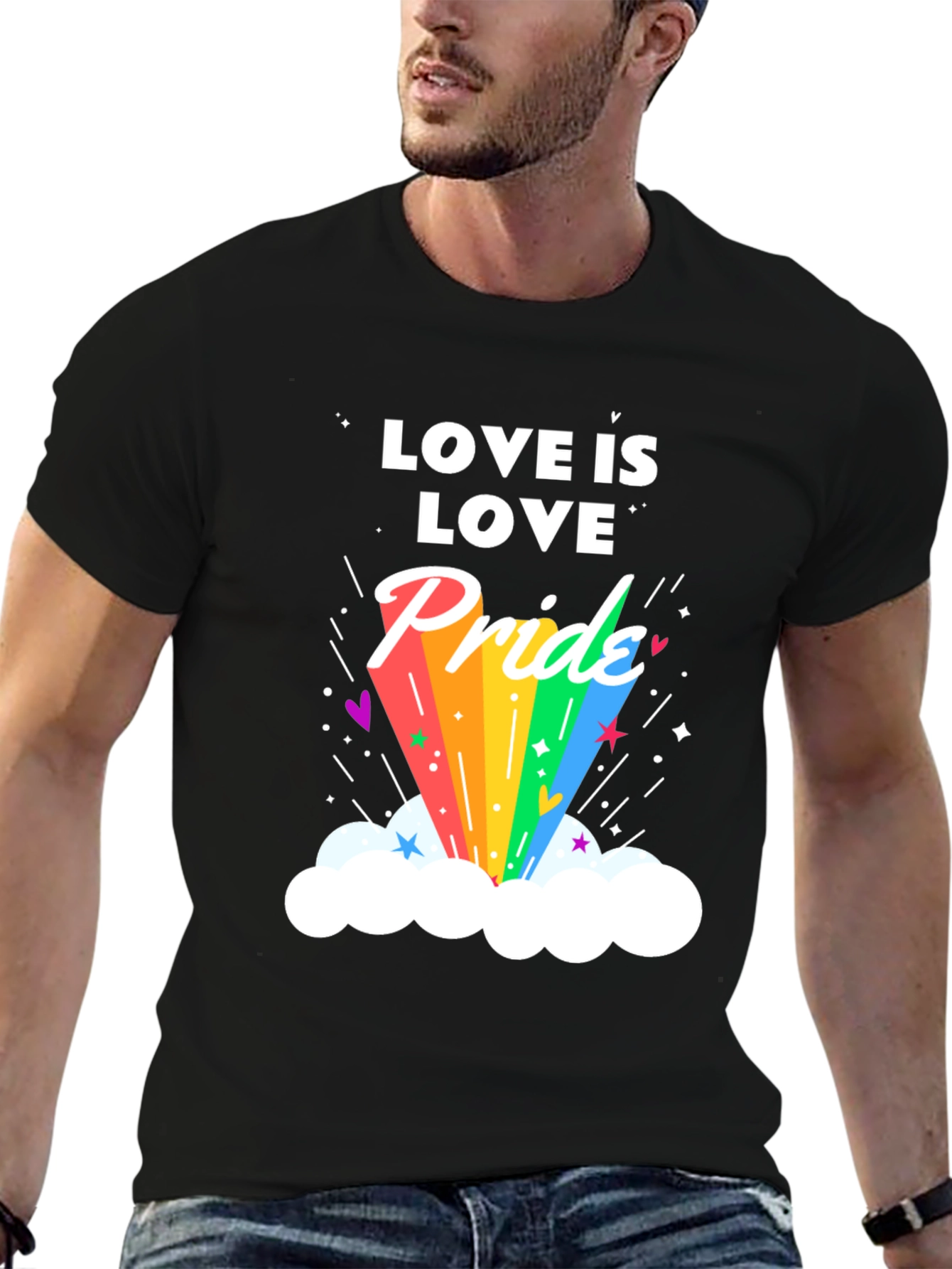 Black Love is Love Pride Graphic T-Shirt view 6