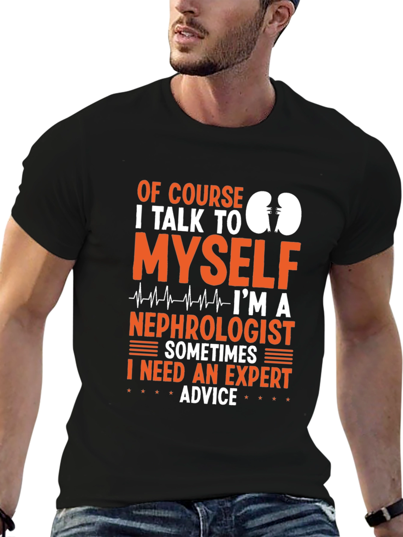 Black Nephrologist Expert Advice Graphic Tee view 6