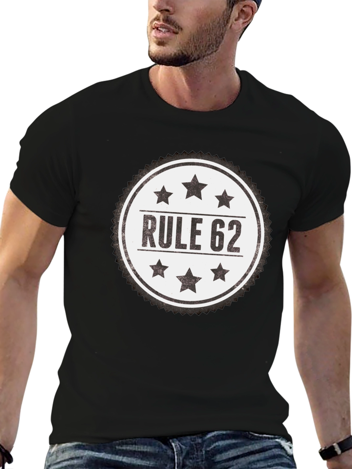Black Rule 62 Graphic T-Shirt - Relaxed Fit view 6
