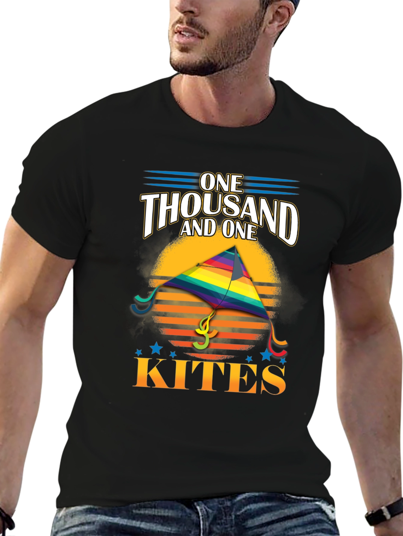 Black One Thousand and One Kites Graphic Tee view 6