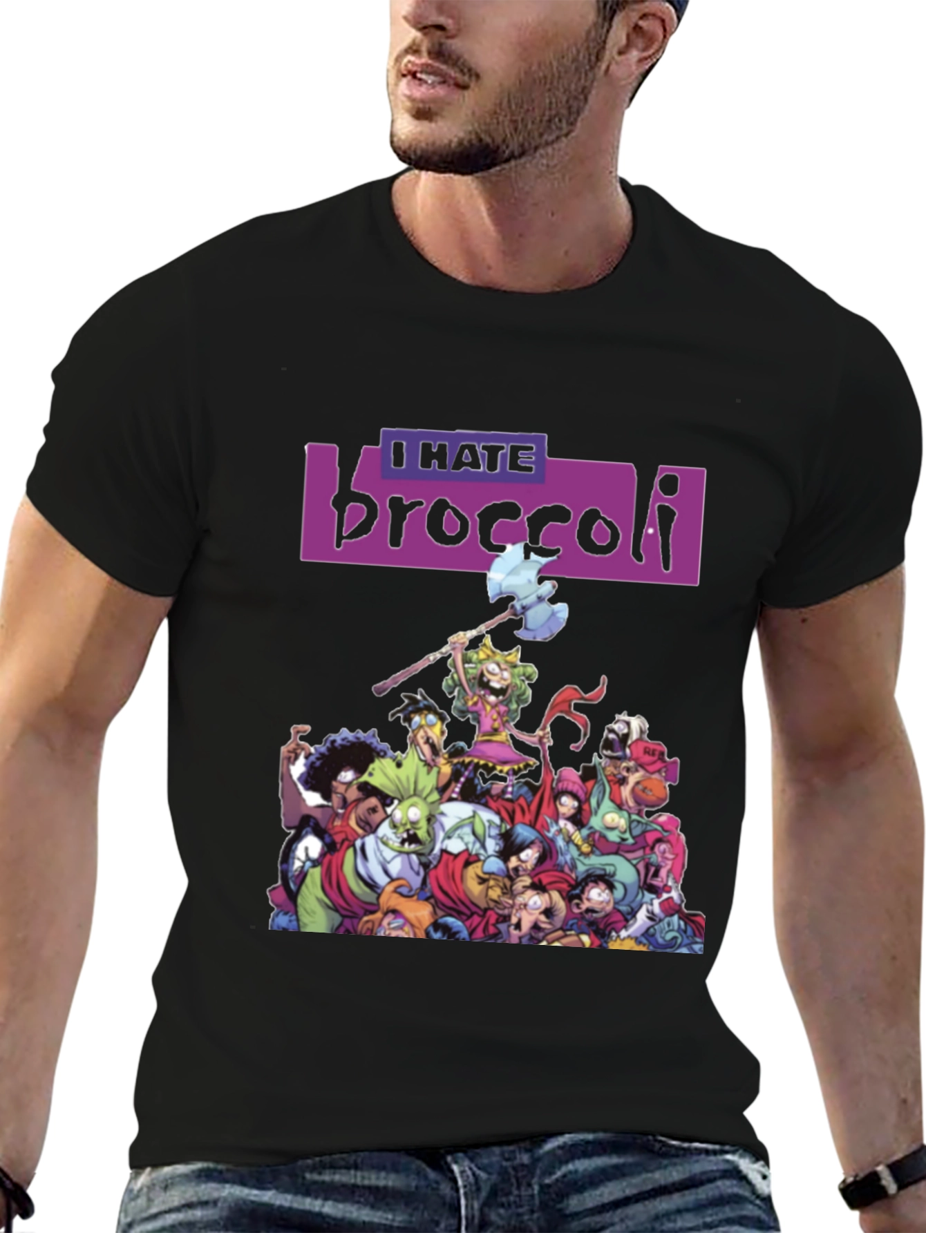 I Hate Broccoli T-Shirt - Quirky Graphic Tee - 6