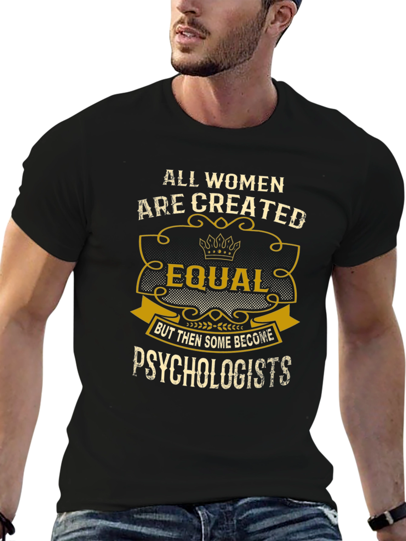 Black Psychologist Women's T-Shirt: All Women Are Created Equal view 6