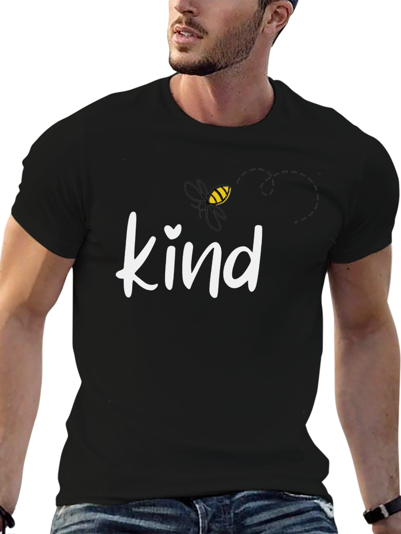 Black Be Kind T-Shirt - Stylish Graphic Tee view 6