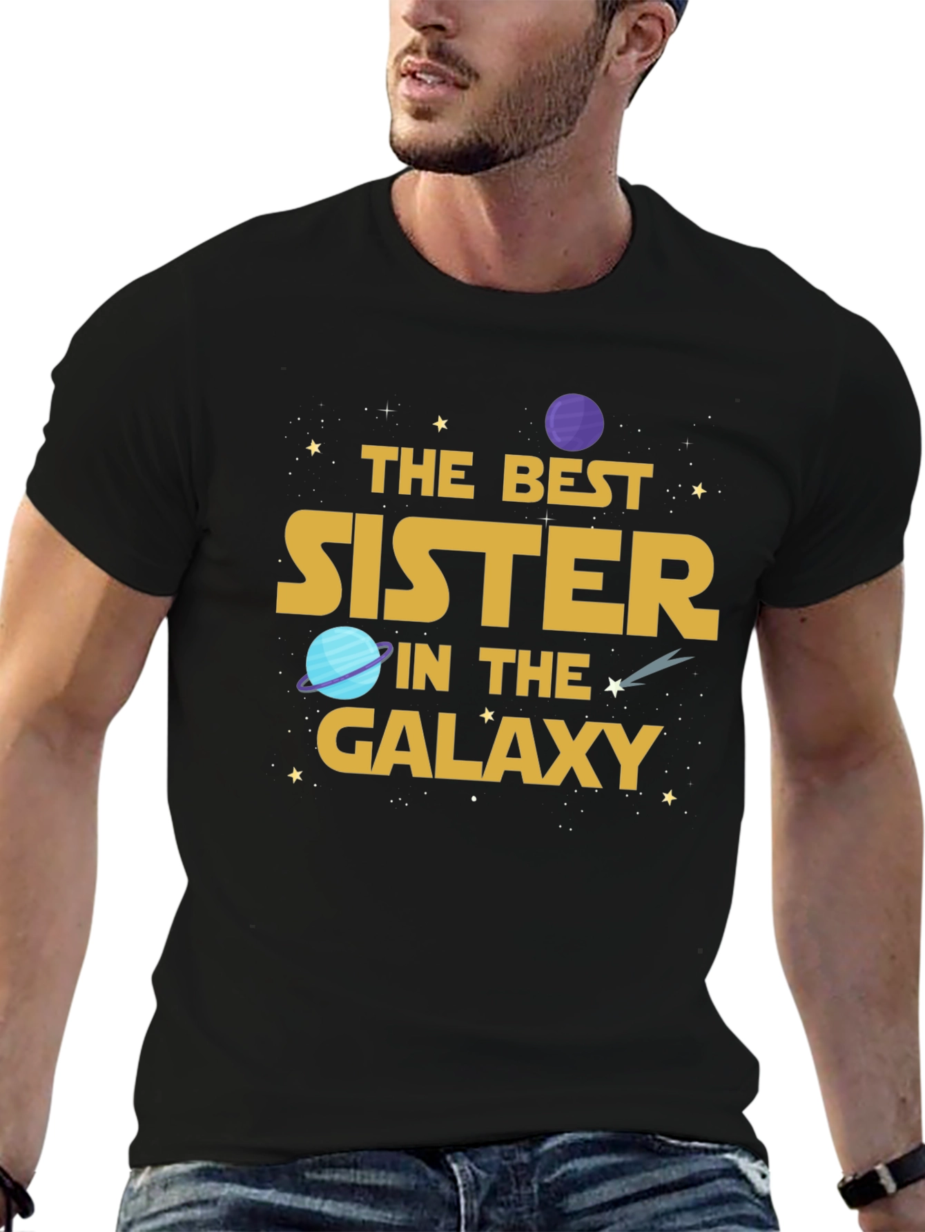 Best Sister in the Galaxy Graphic T-Shirt - 6
