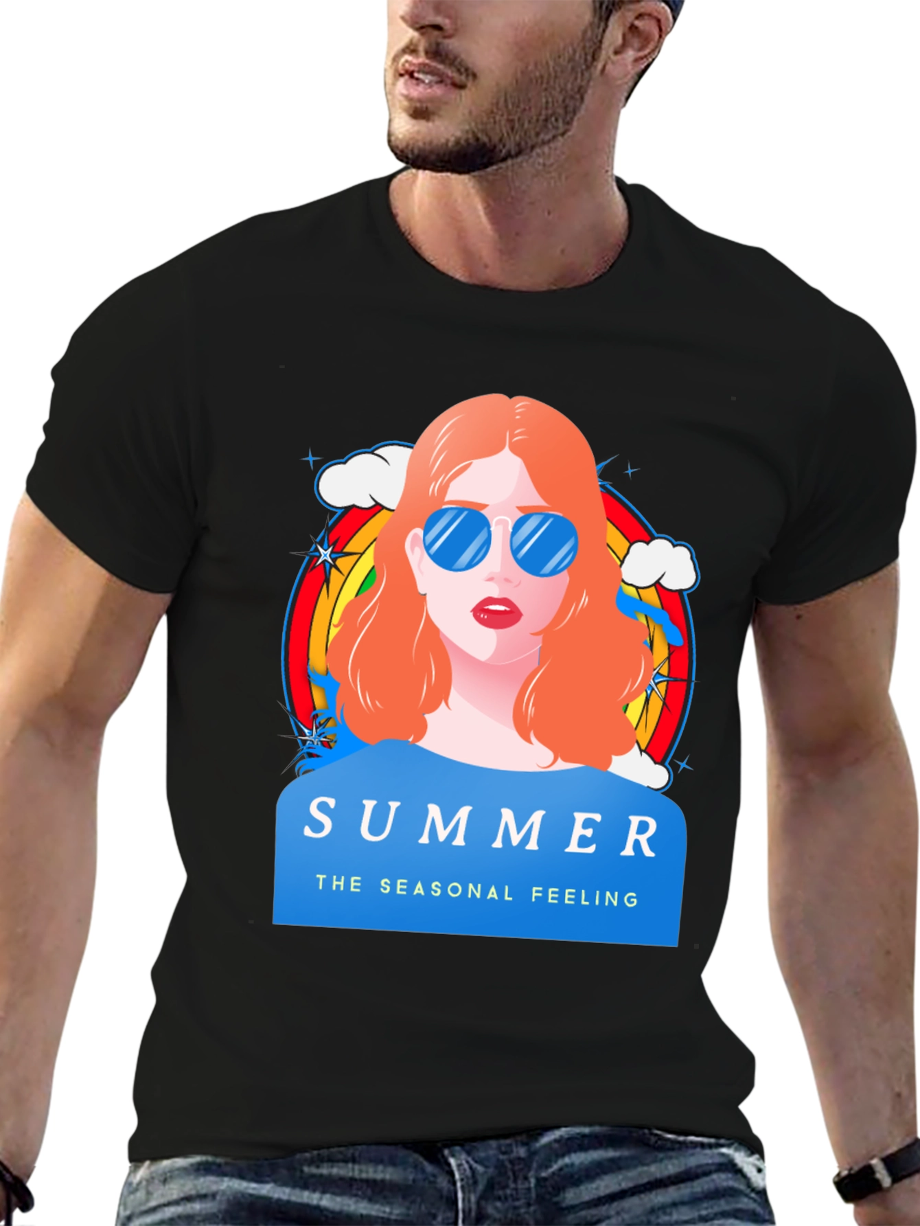 Summer Feeling Graphic T-Shirt - 6