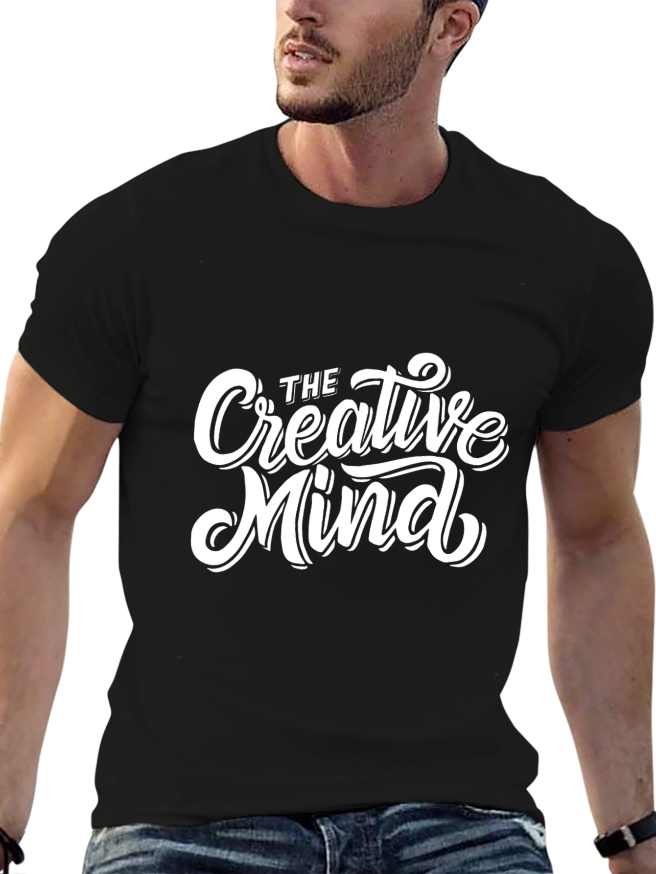 Black The Creative Mind Graphic T-Shirt view 6