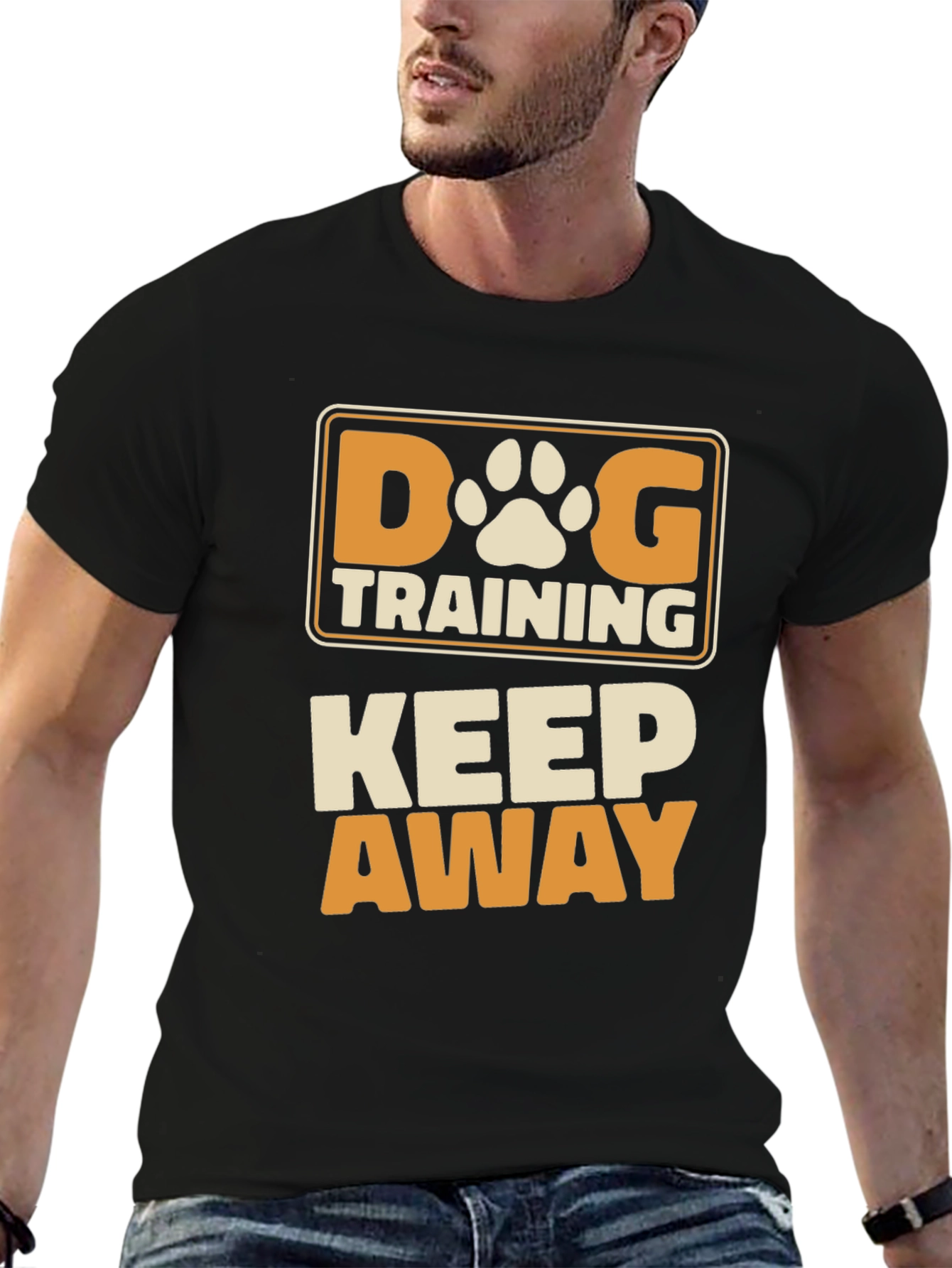 Black Dog Training Keep Away Graphic Tee view 6