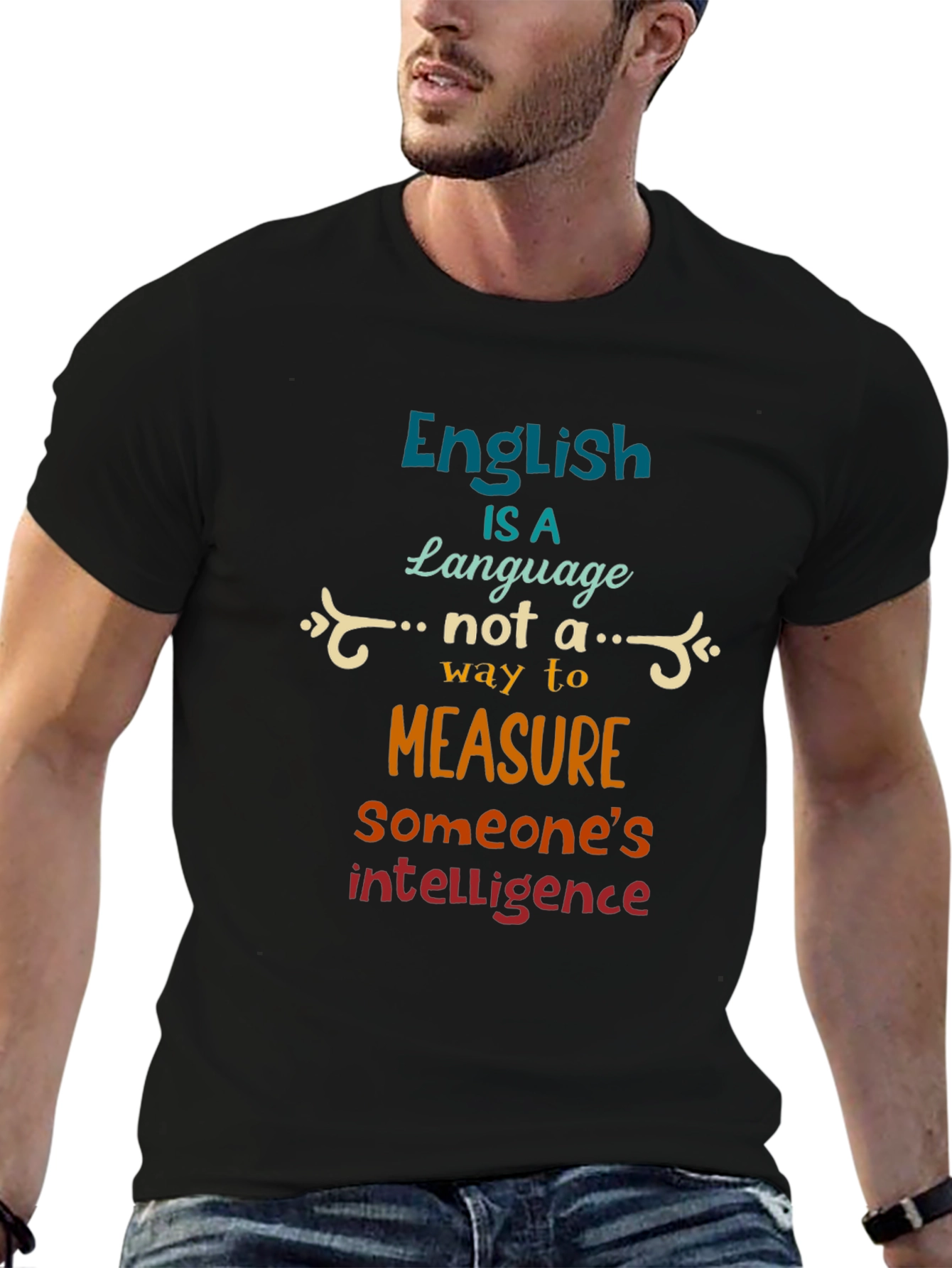 Black English is a Language T-Shirt view 6