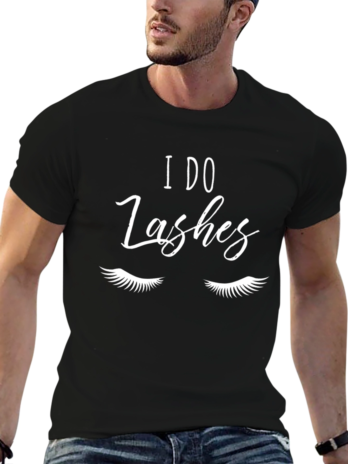 Black I DO Lashes T-Shirt - Lash Artist Apparel view 6