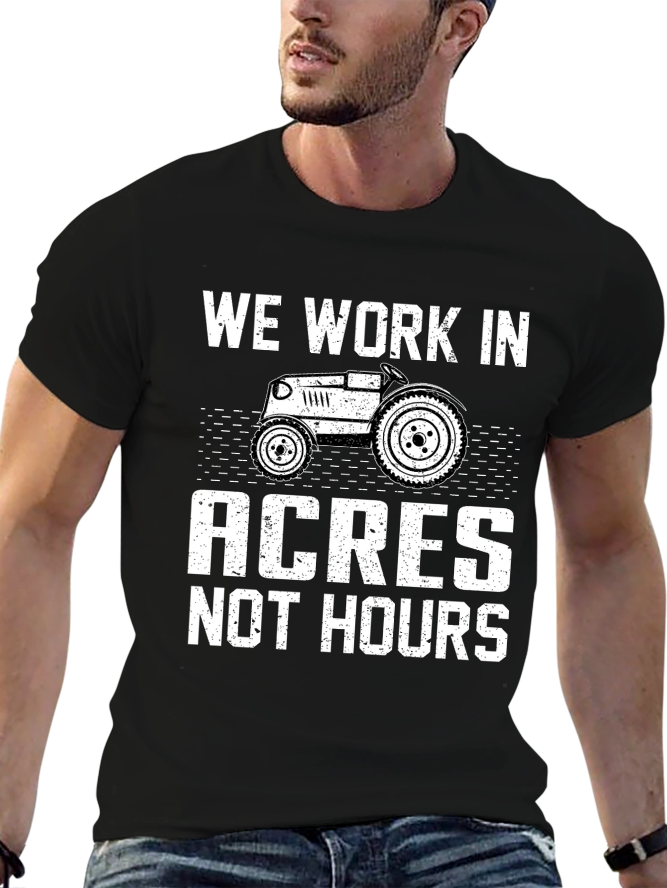 Black Farmer's Work Ethic Black T-Shirt view 6