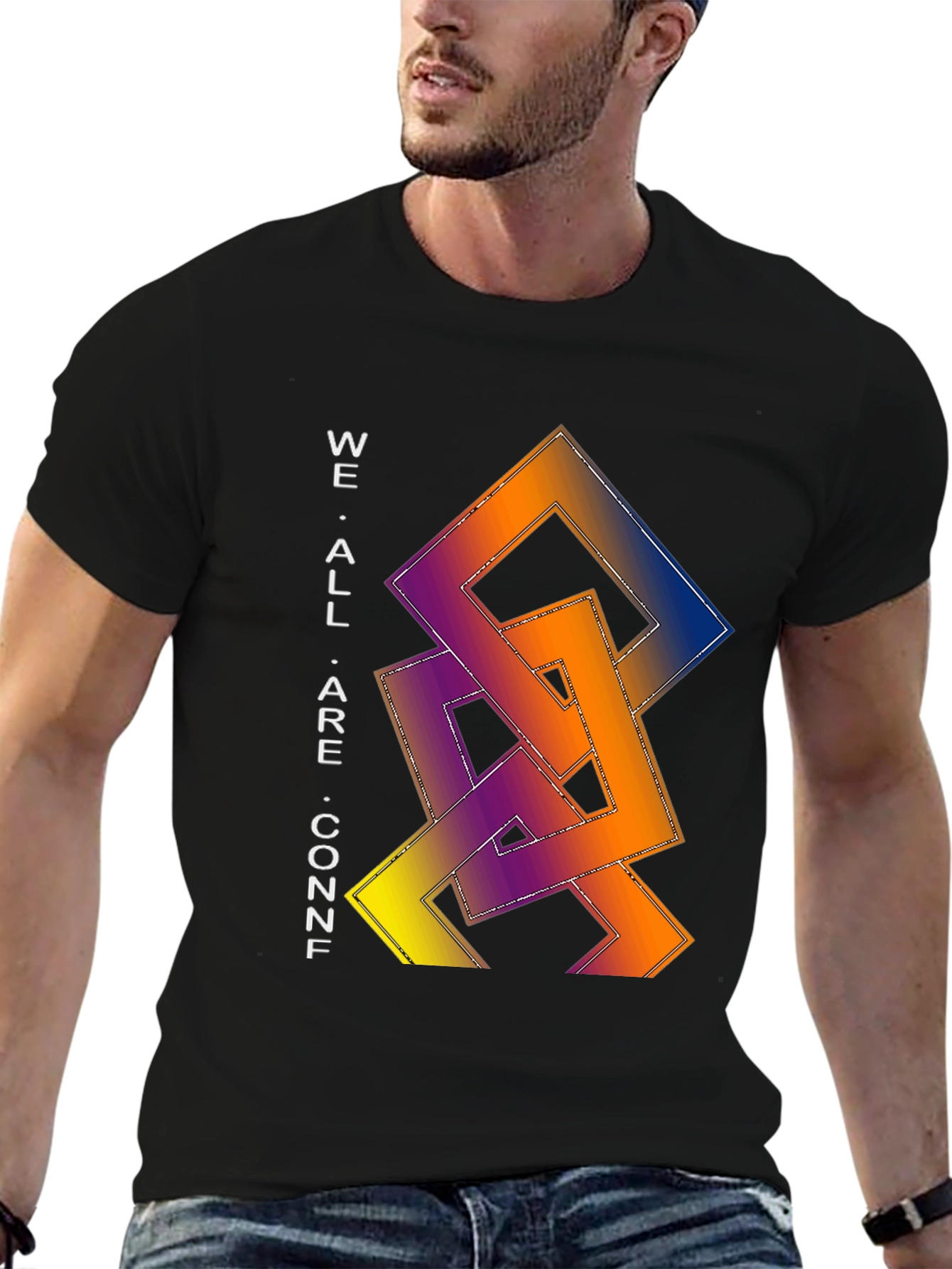 Black Conf Square Graphic T-Shirt view 6