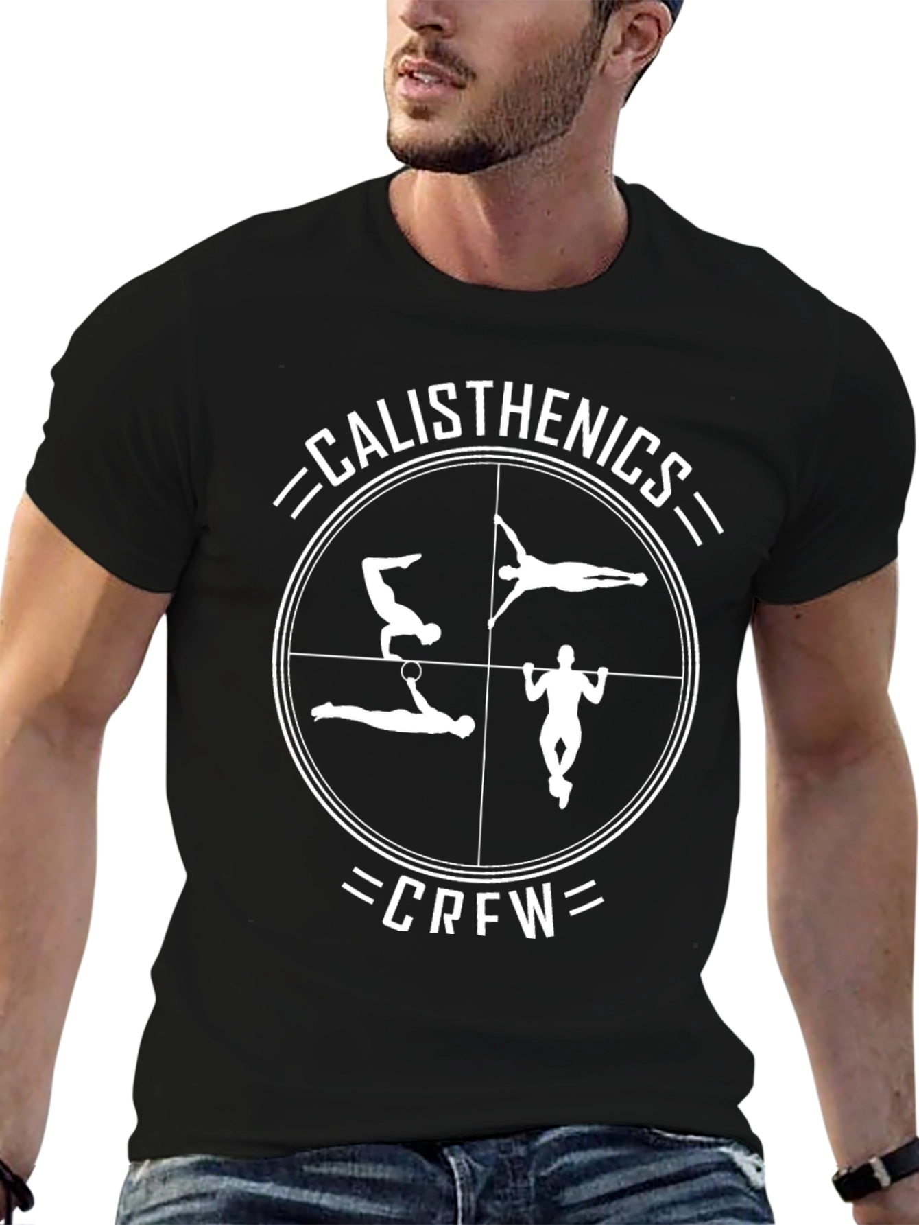 Black Calisthenics Crew Black Graphic T-Shirt view 6
