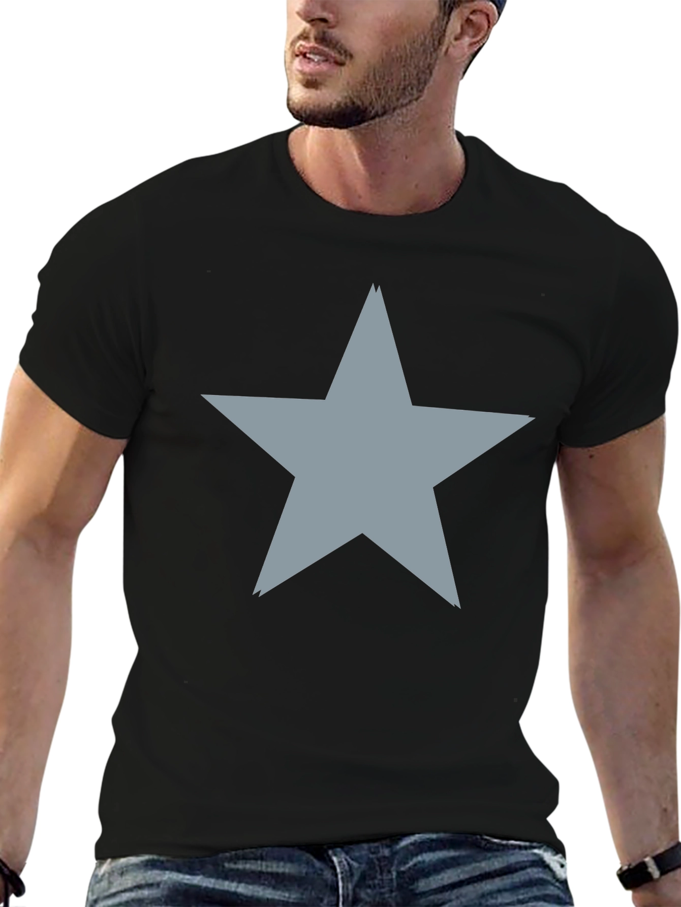 Black Star Graphic Tee - Modern Casual view 6