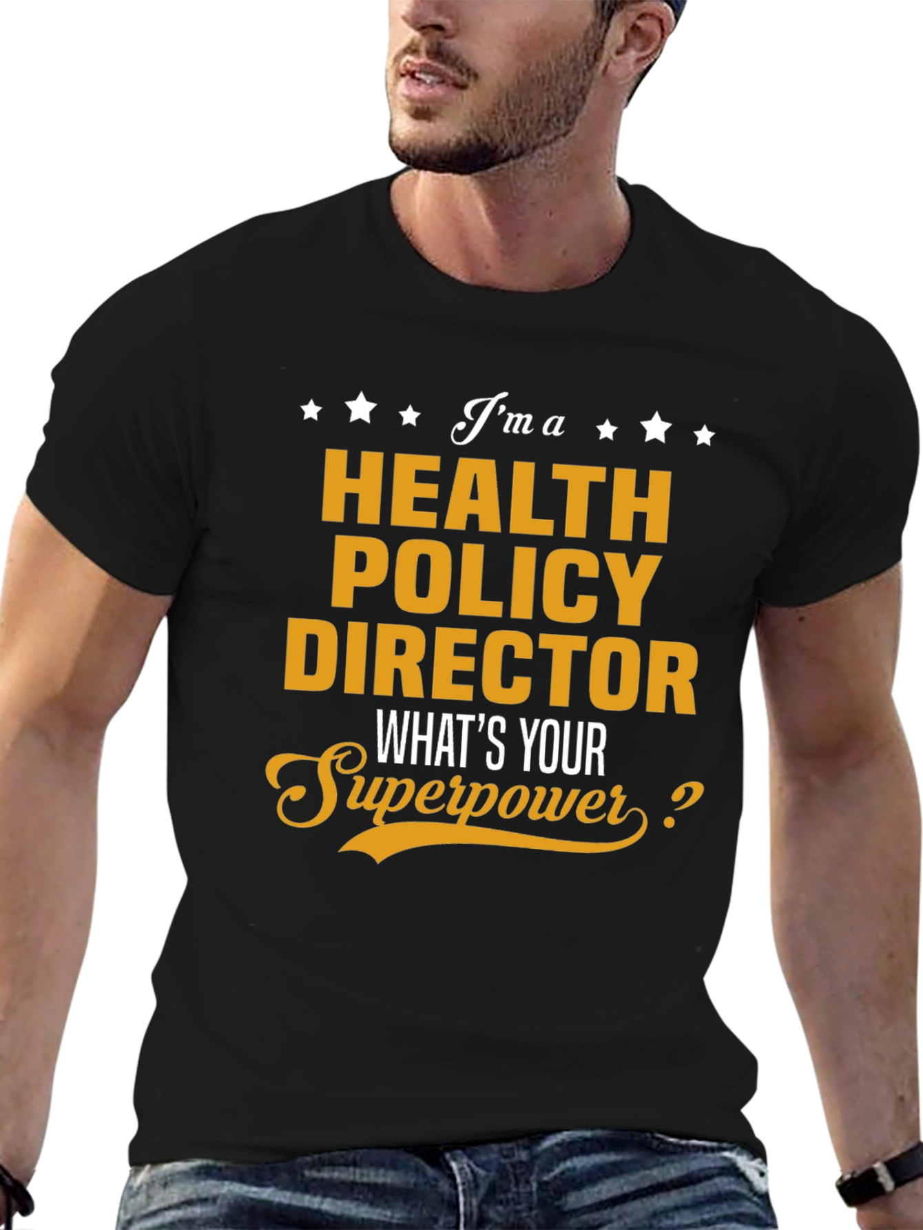 Black Health Policy Director Superpower T-Shirt view 6