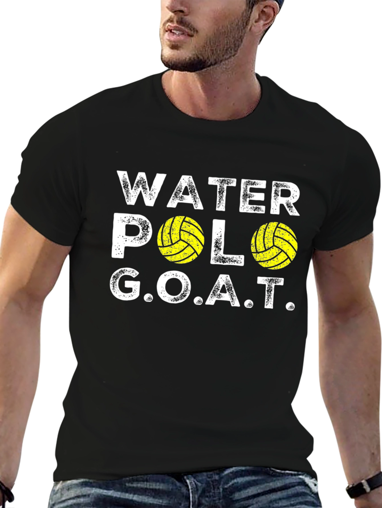 Black Water Polo GOAT Graphic T-Shirt view 6