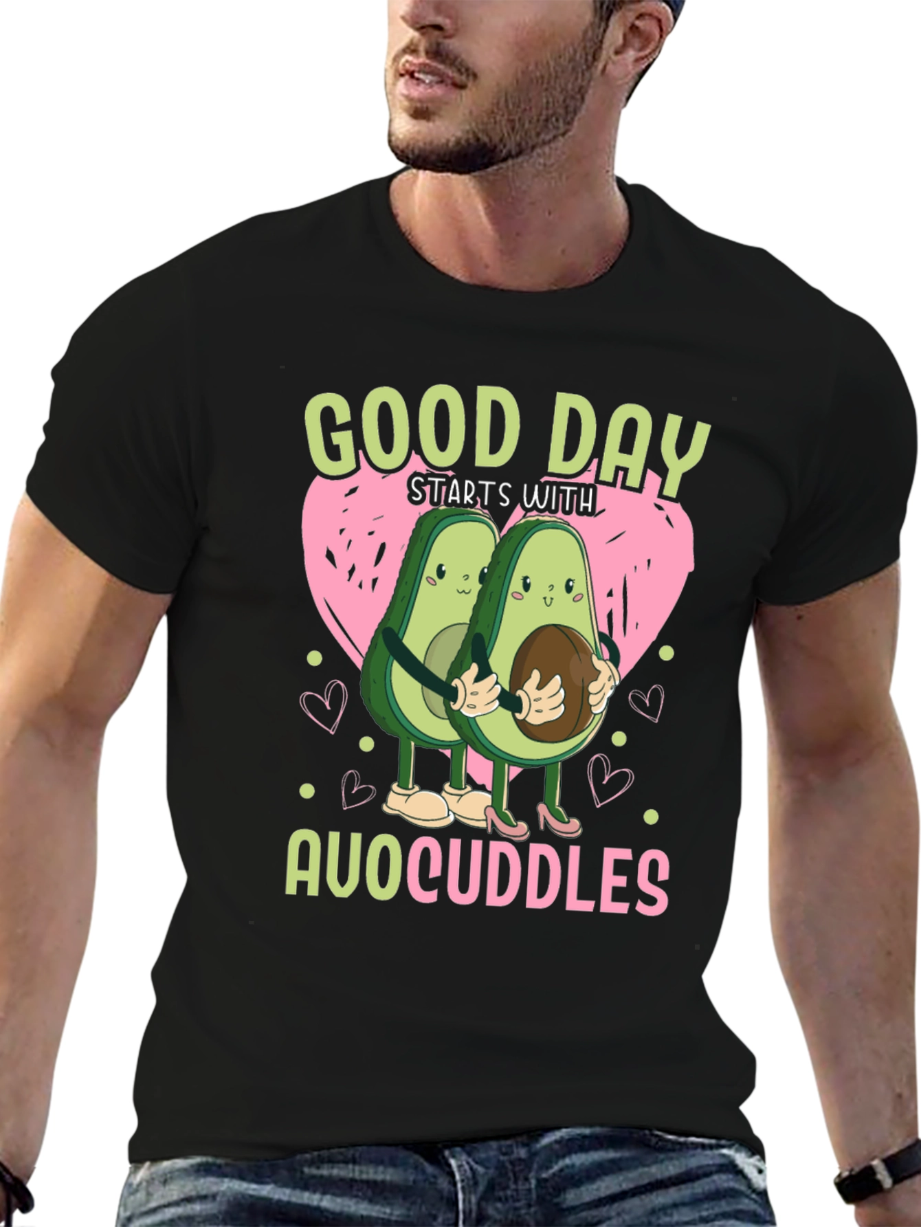 Black AvoCuddles T-Shirt view 6