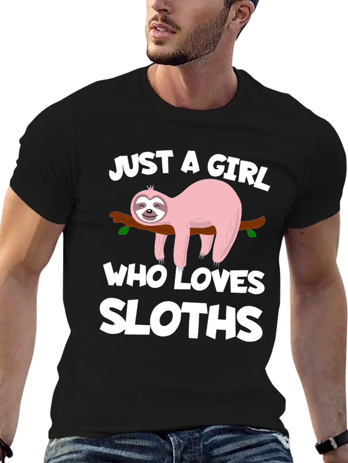 Just a Girl Who Loves Sloths T-Shirt - 6