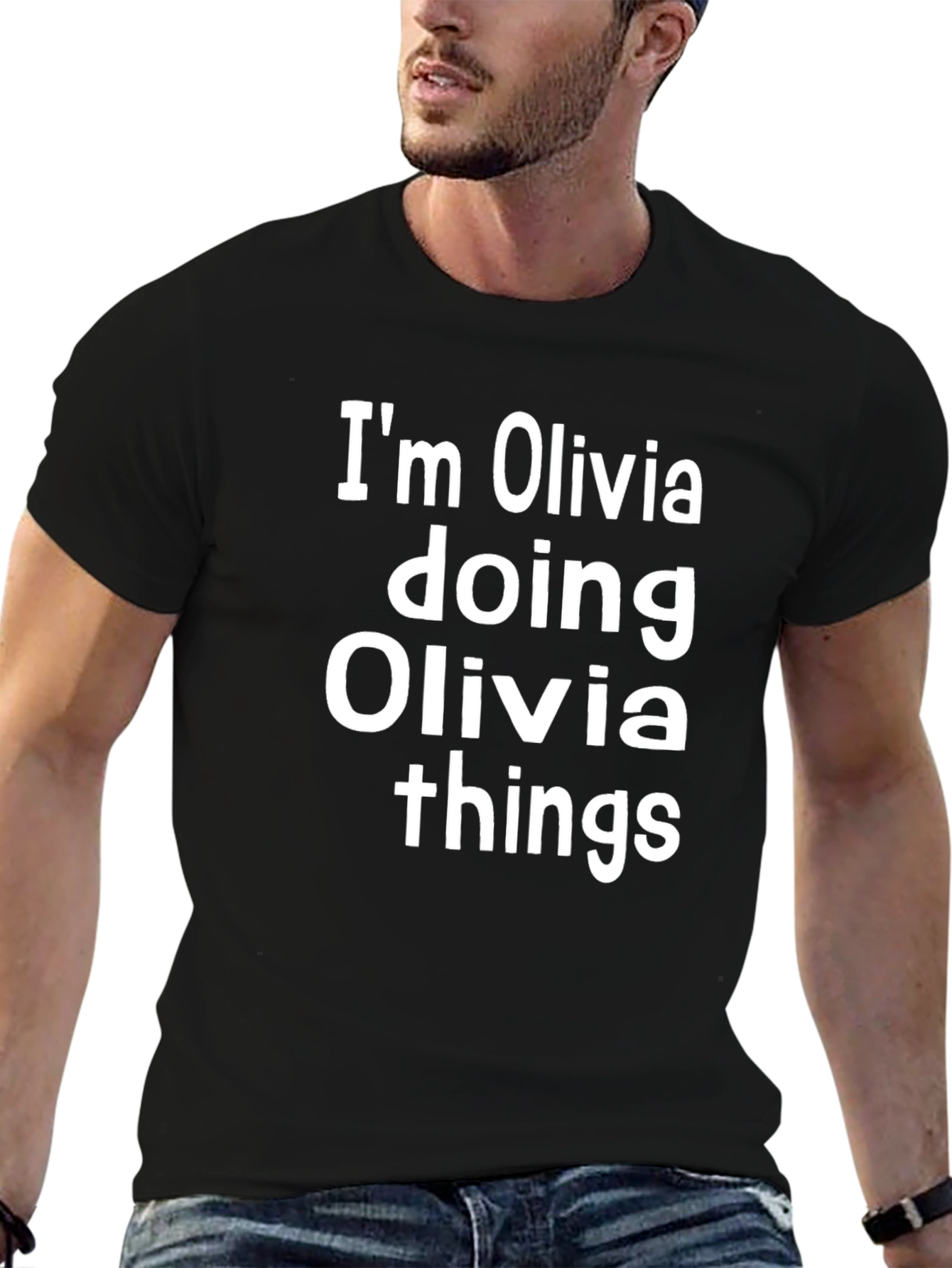 Black Olivia Doing Olivia Things Black T-Shirt view 6